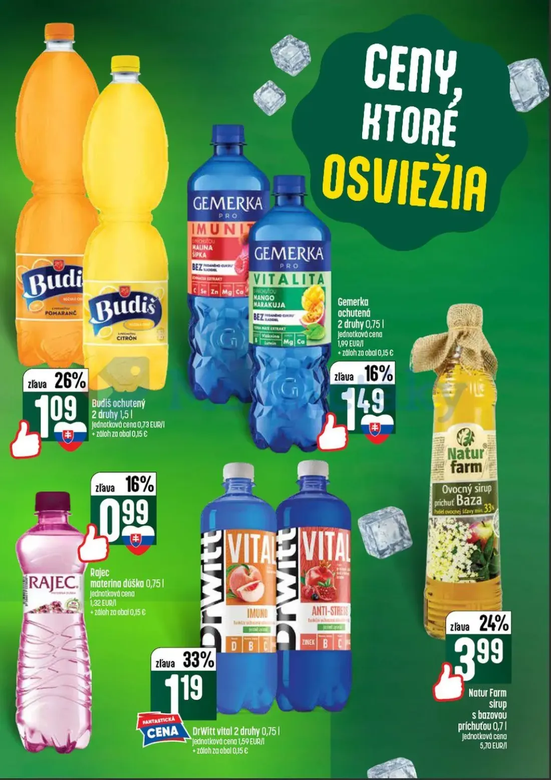 Coop Tempo leták, strana 45 z 56 — Budiš ochutený, Gemerka ochutená, Rajec materina dúška