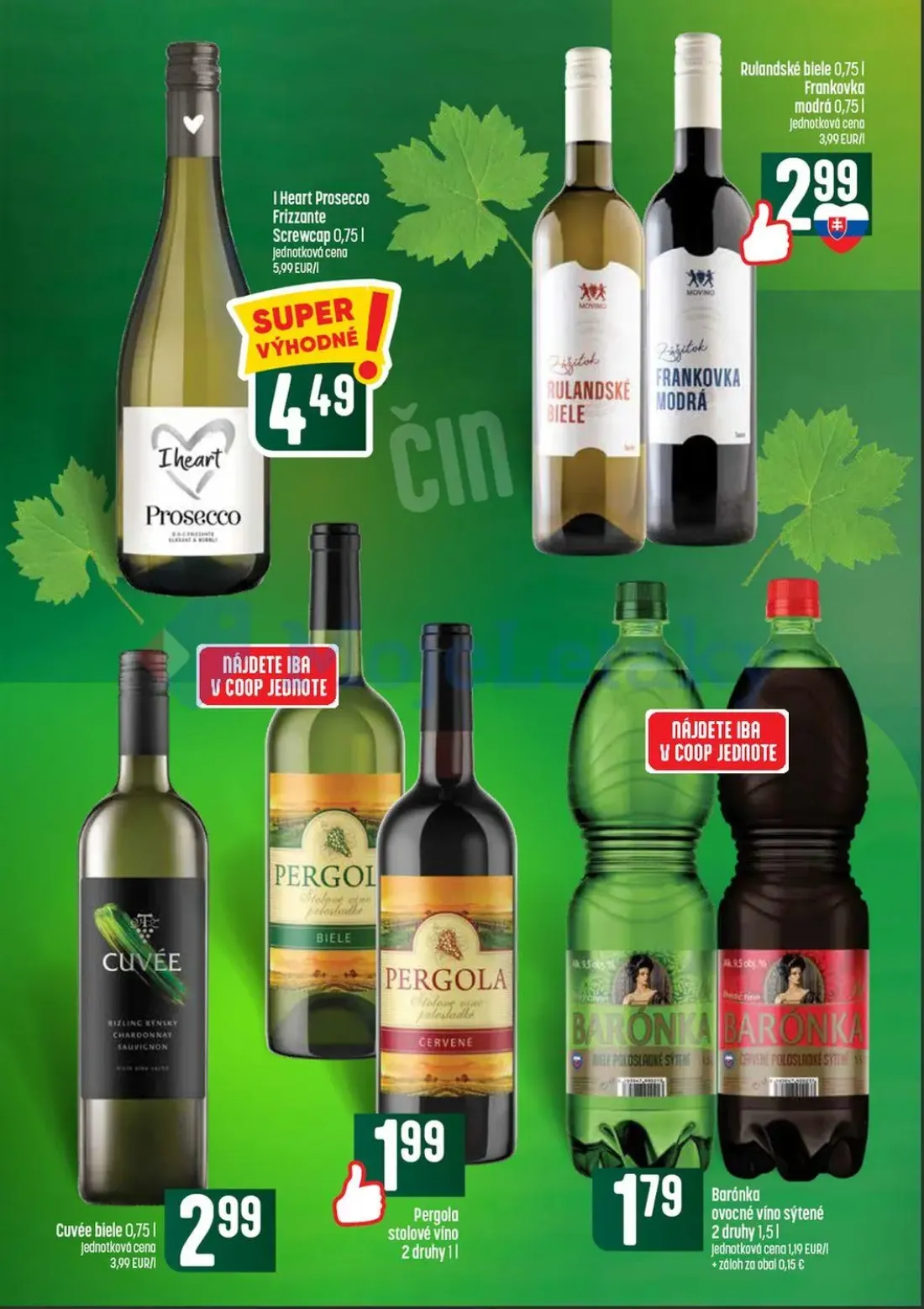 Coop Tempo leták, strana 50 z 56 — I Heart Prosecco Frizzante Screwcap, Rulandské biele, Frankovka modrá