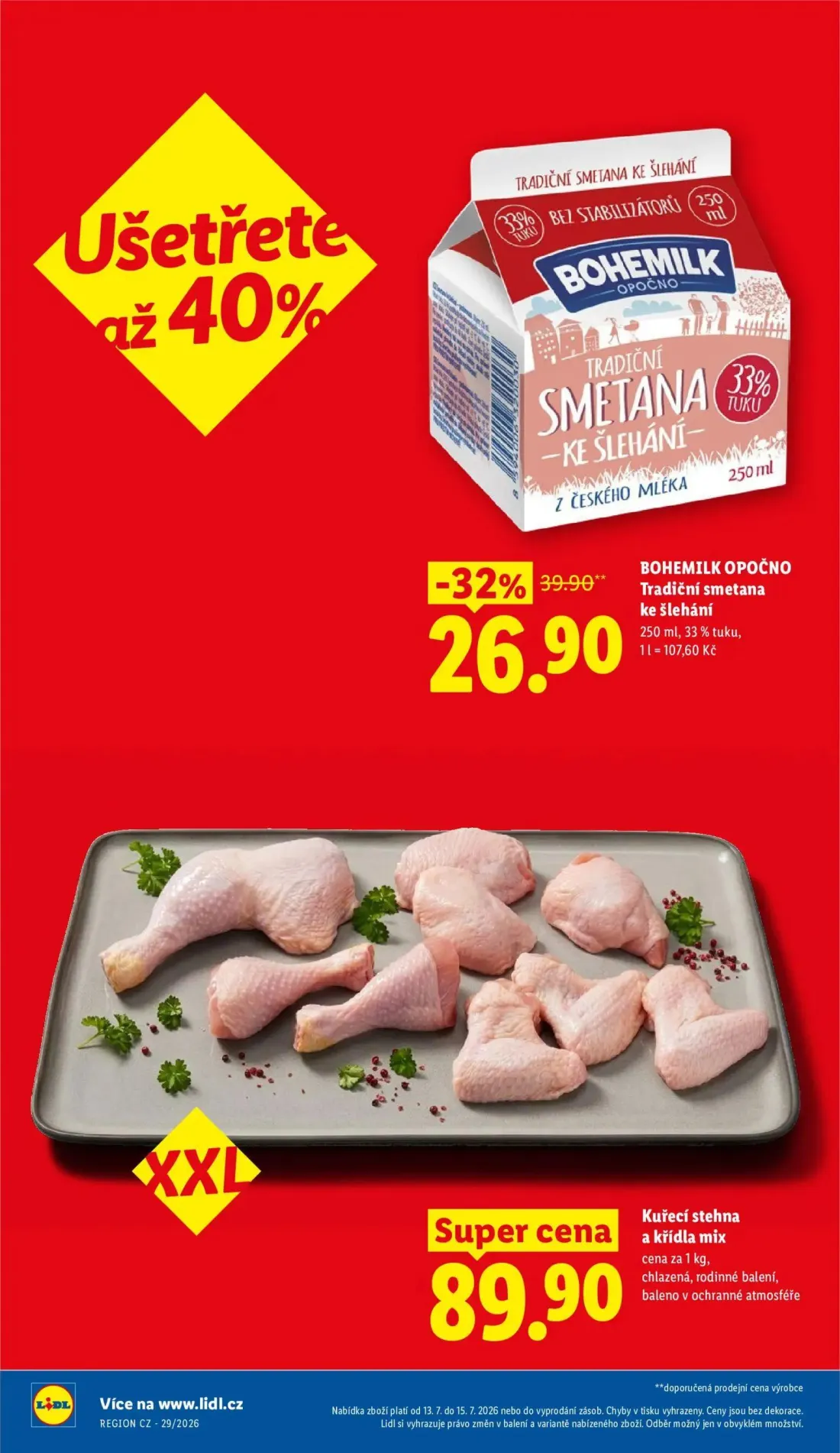 Lidl leták, strana 10 z 49 — Kuřecí stehna a křídla mix