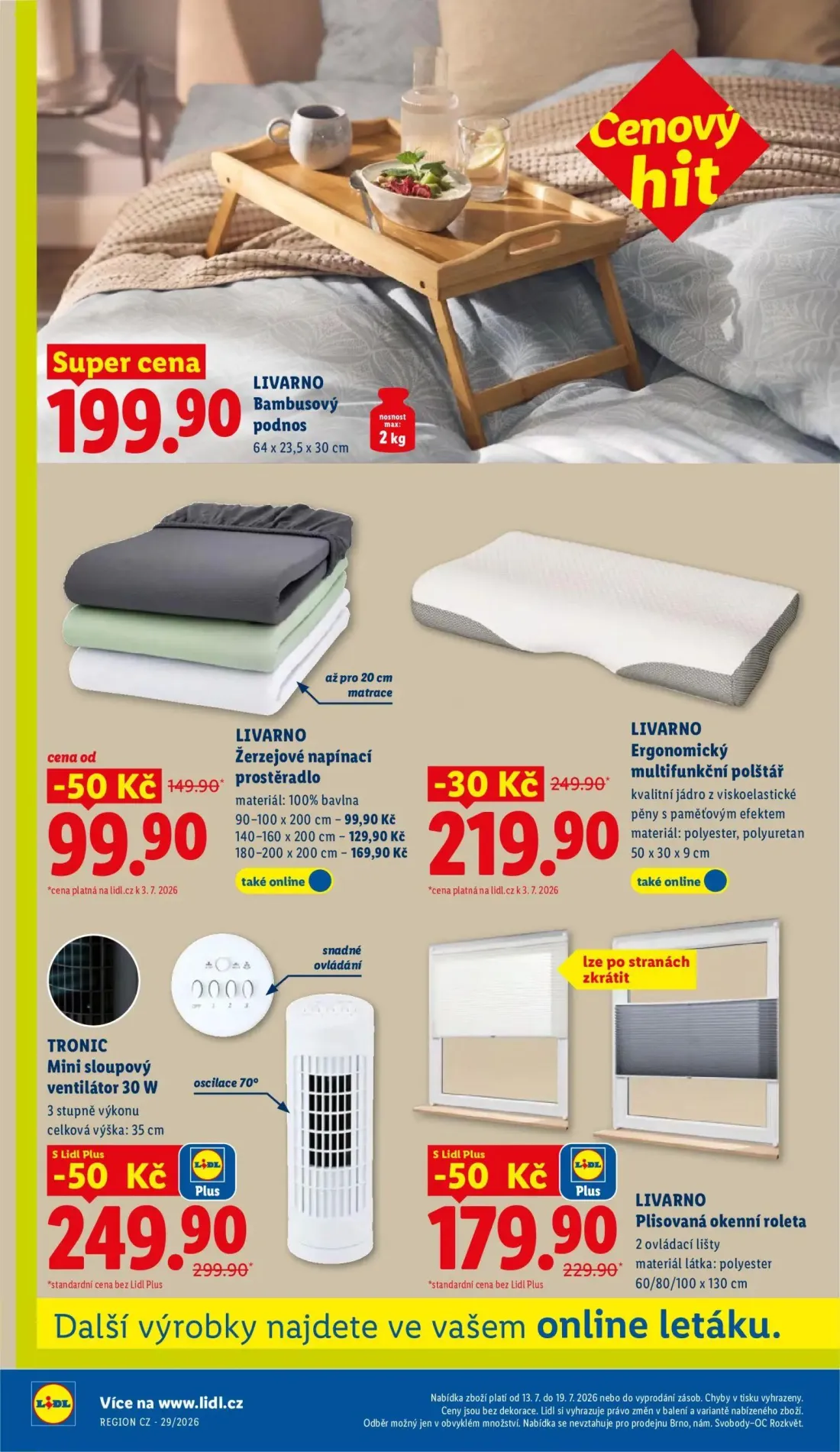 Lidl leták, strana 34 z 49 — TRONIC Mini sloupový ventilátor 30 W