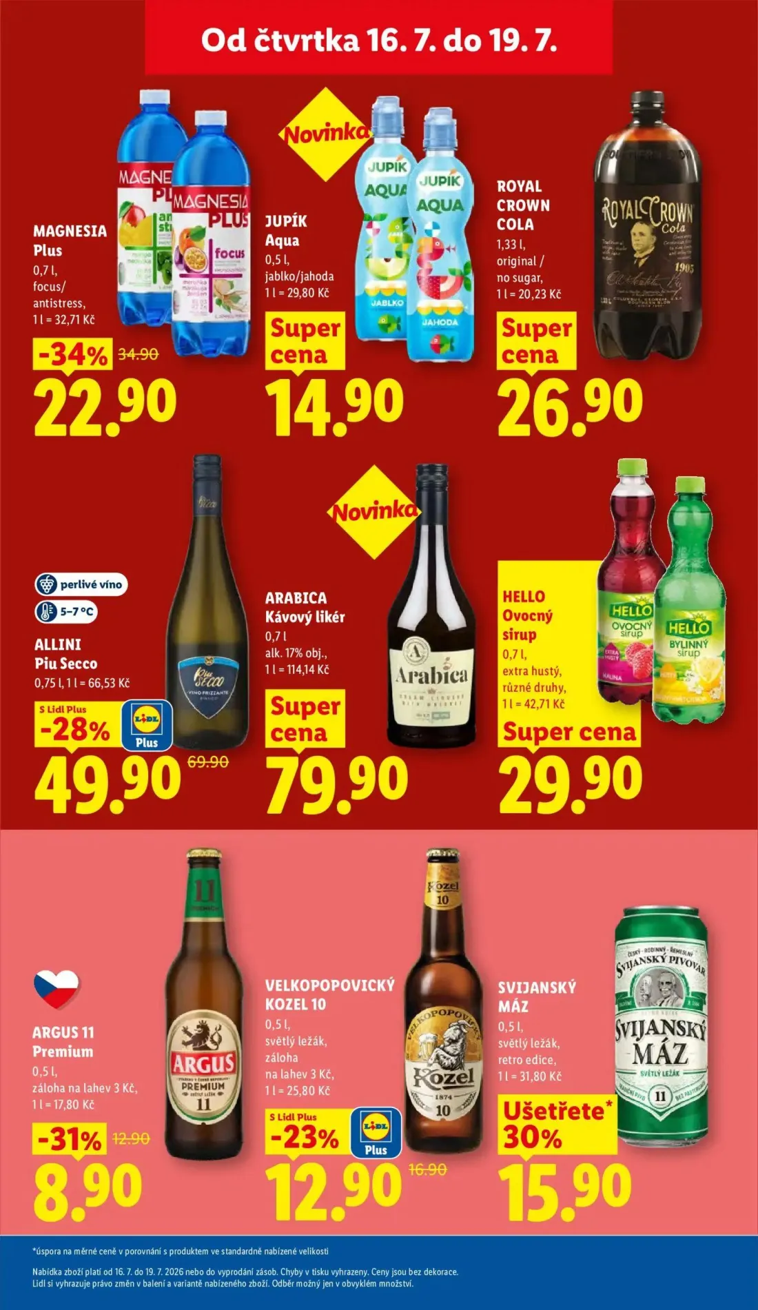 Lidl leták, strana 26 z 51 — ALLINI Piu Secco, MAGNESIA Plus, ARGUS 11 Premium