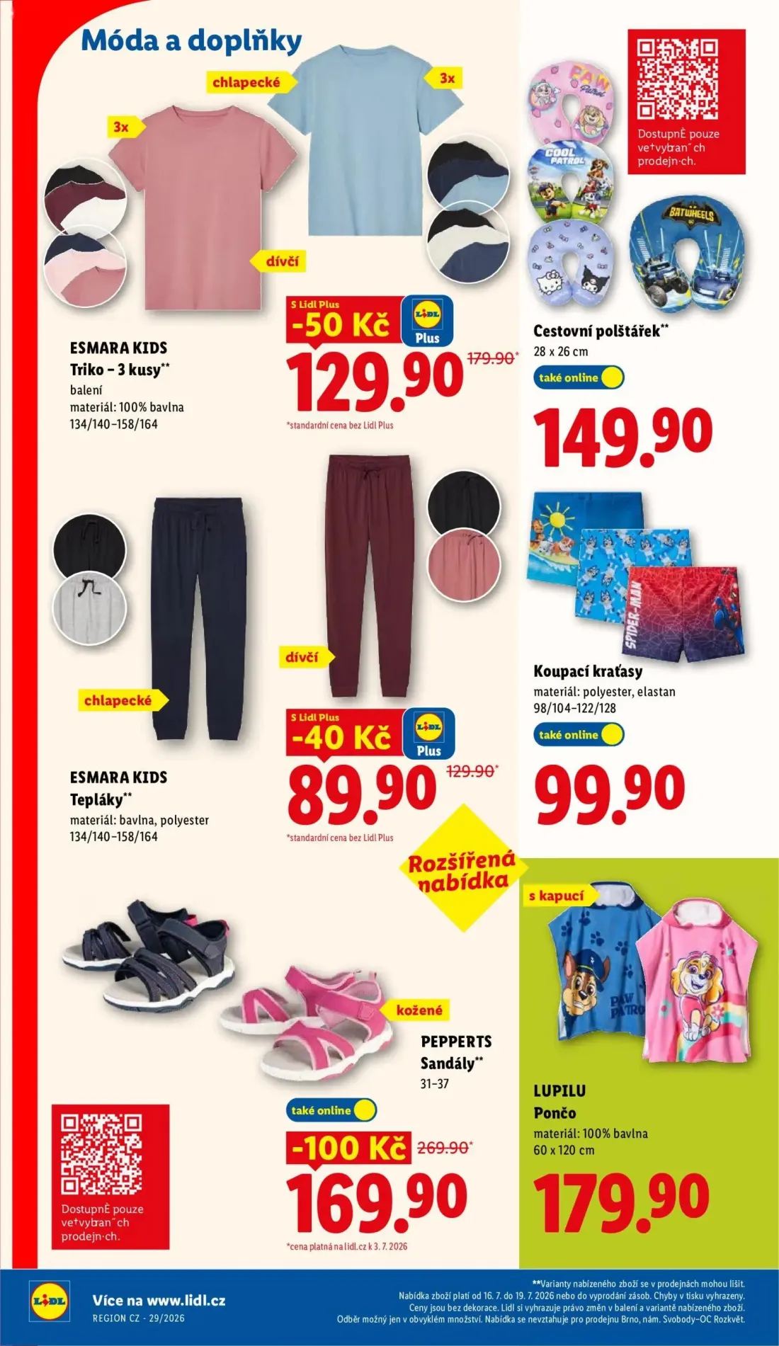Lidl leták, strana 39 z 51 — PEPPERTS Sandály, ESMARA KIDS Triko - 3 kusy, ESMARA KIDS Tepláky