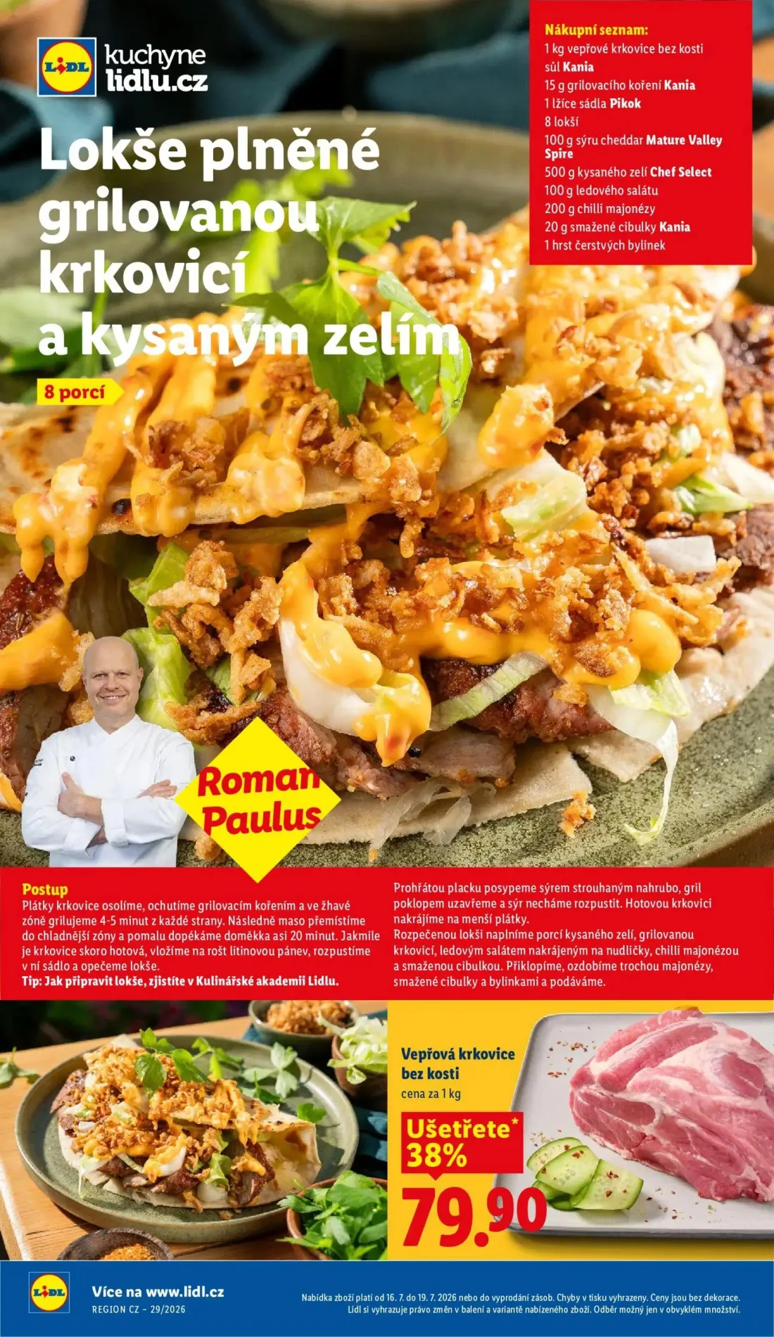Lidl leták, strana 46 z 51 — Vepřová krkovice bez kosti