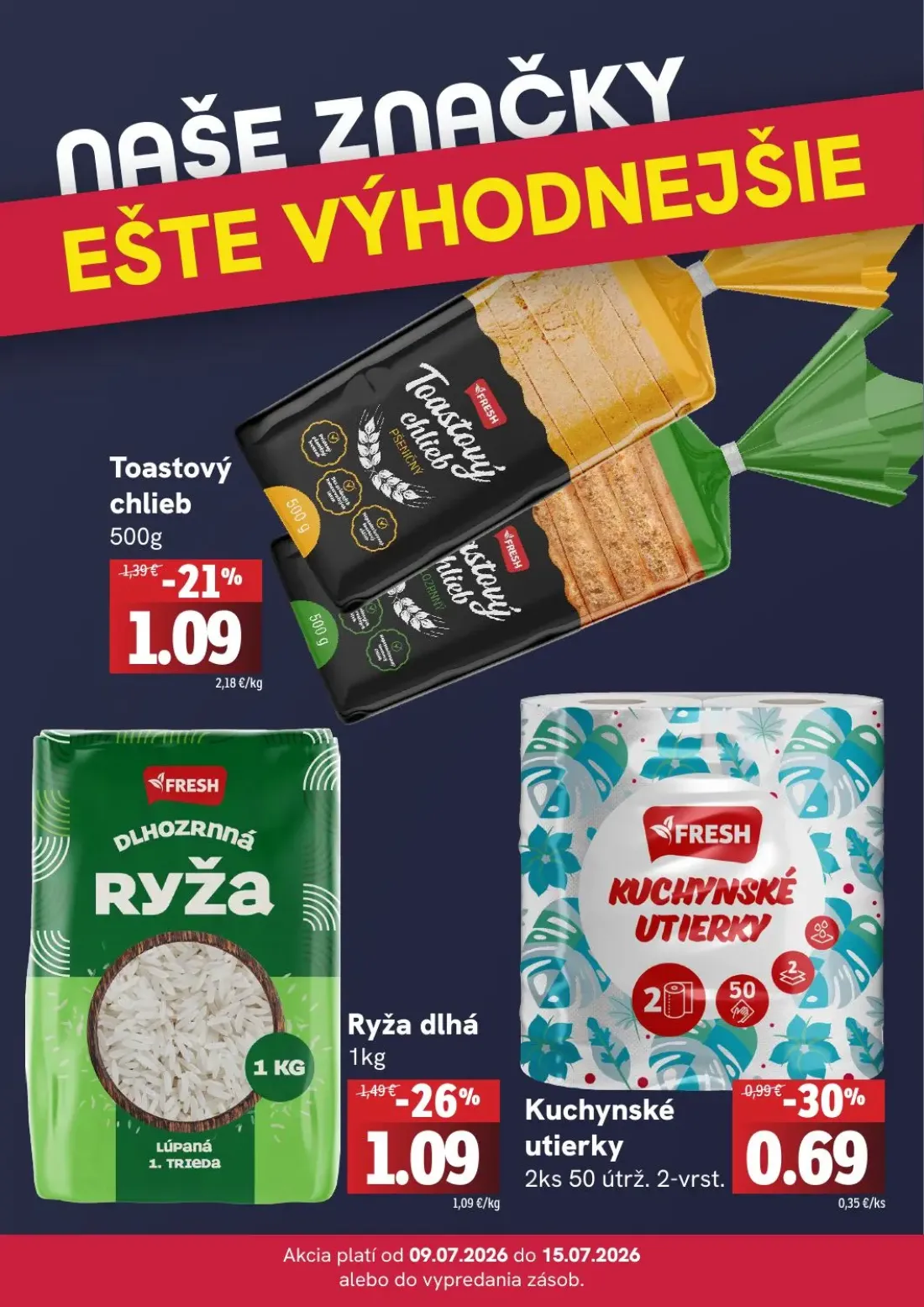 Fresh leták, strana 4 z 4 — Ryža dlhá, Kuchynské utierky