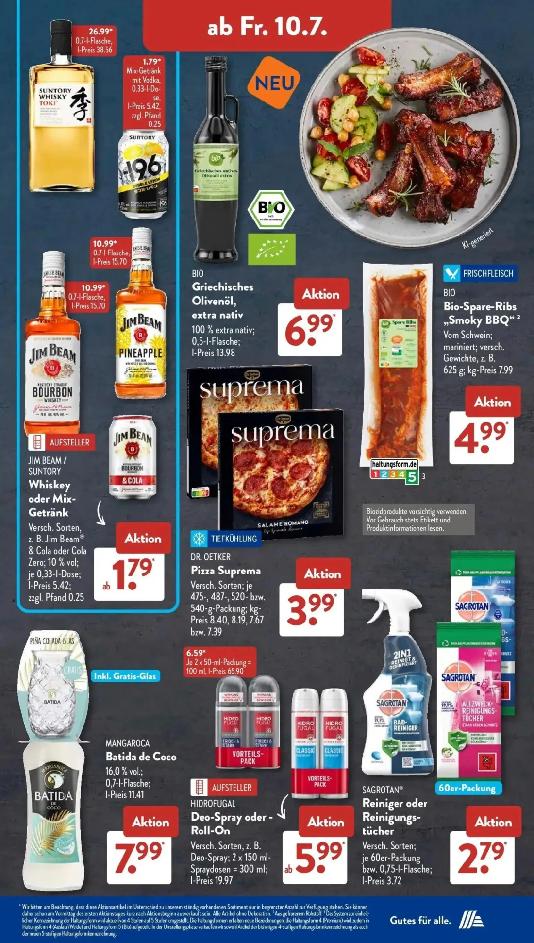 Aldi Süd Prospekt, Seite 22 von 32 — Bio-Spare-Ribs „Smoky BBQ", HIDROFUGAL Deo-Spray oder -Roll-On, SAGROTAN® Reiniger oder…