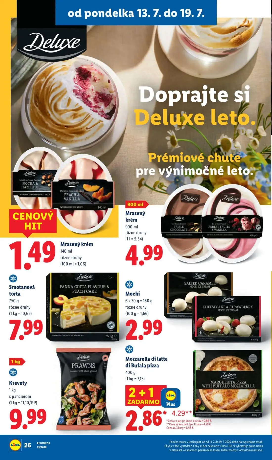 Lidl leták, strana 30 z 94 — Mrazený krém, Mrazený krém, Smotanová torta
