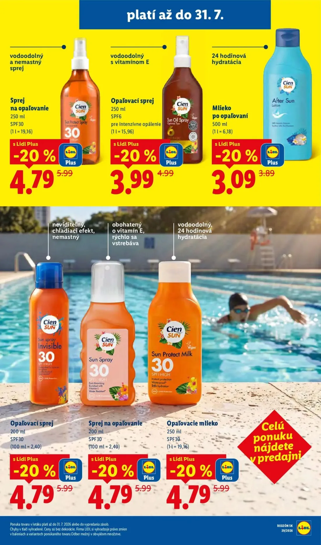 Lidl leták, strana 35 z 94 — Sprej na opaľovanie, Opaľovací sprej, Sprej na opaľovanie