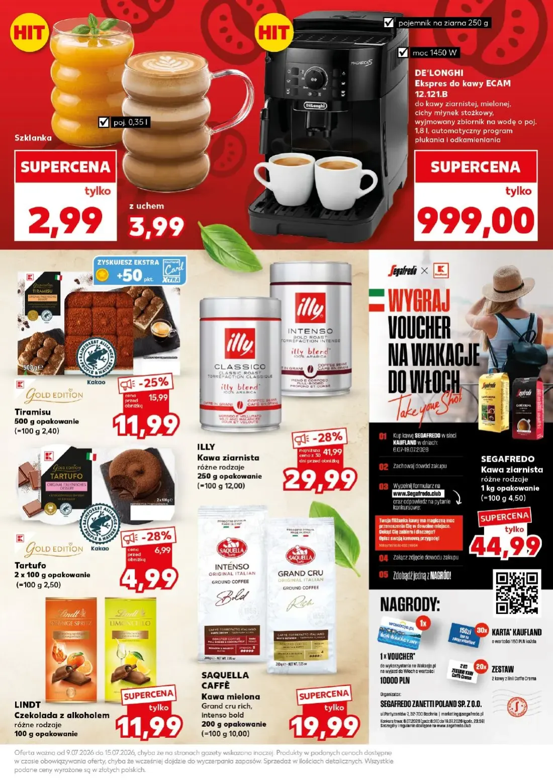 Kaufland gazetka, strona 19 z 36 — ILLY Kawa ziarnista, Tiramisu, Tartufo