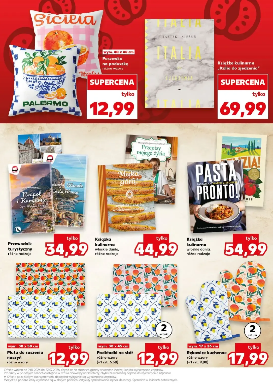Kaufland gazetka, strona 21 z 36 — Książka kulinarna „Italia do zjedzenia", Książka kulinarna włoskie dania, Książka kulinar…