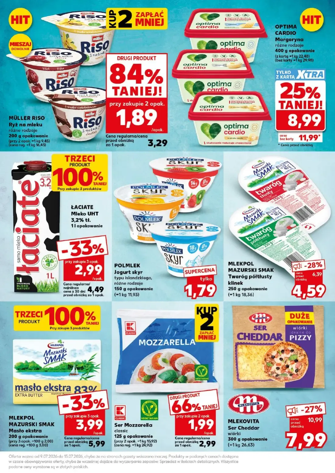 Kaufland gazetka, strona 31 z 36 — OPTIMA CARDIO Margaryna, MLEKOVITA Ser Cheddar wiórki, MLEKPOL MAZURSKI SMAK Masło ekstra