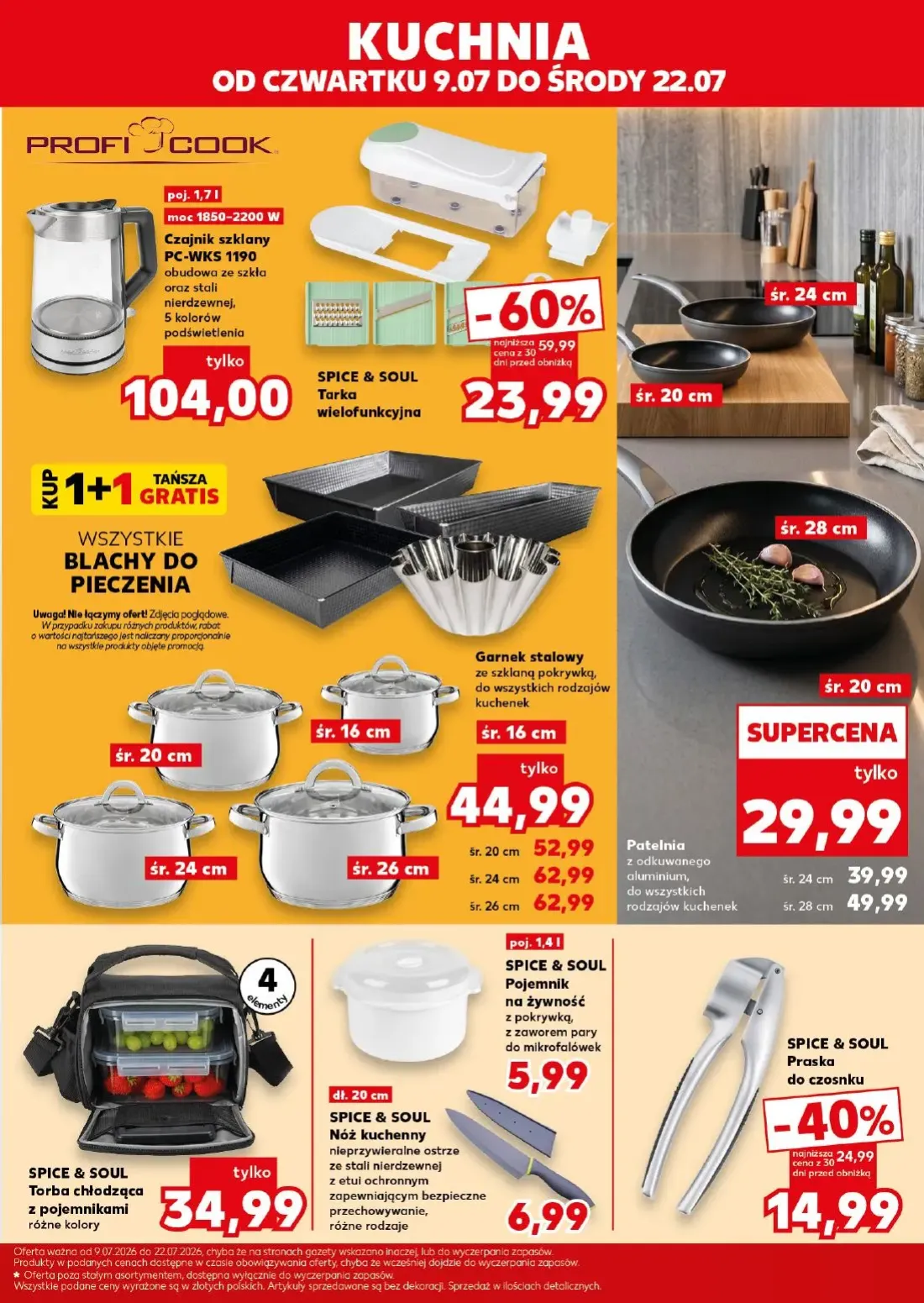 Kaufland gazetka, strona 35 z 36 — SPICE & SOUL Tarka wielofunkcyjna, Patelnia, Garnek stalowy