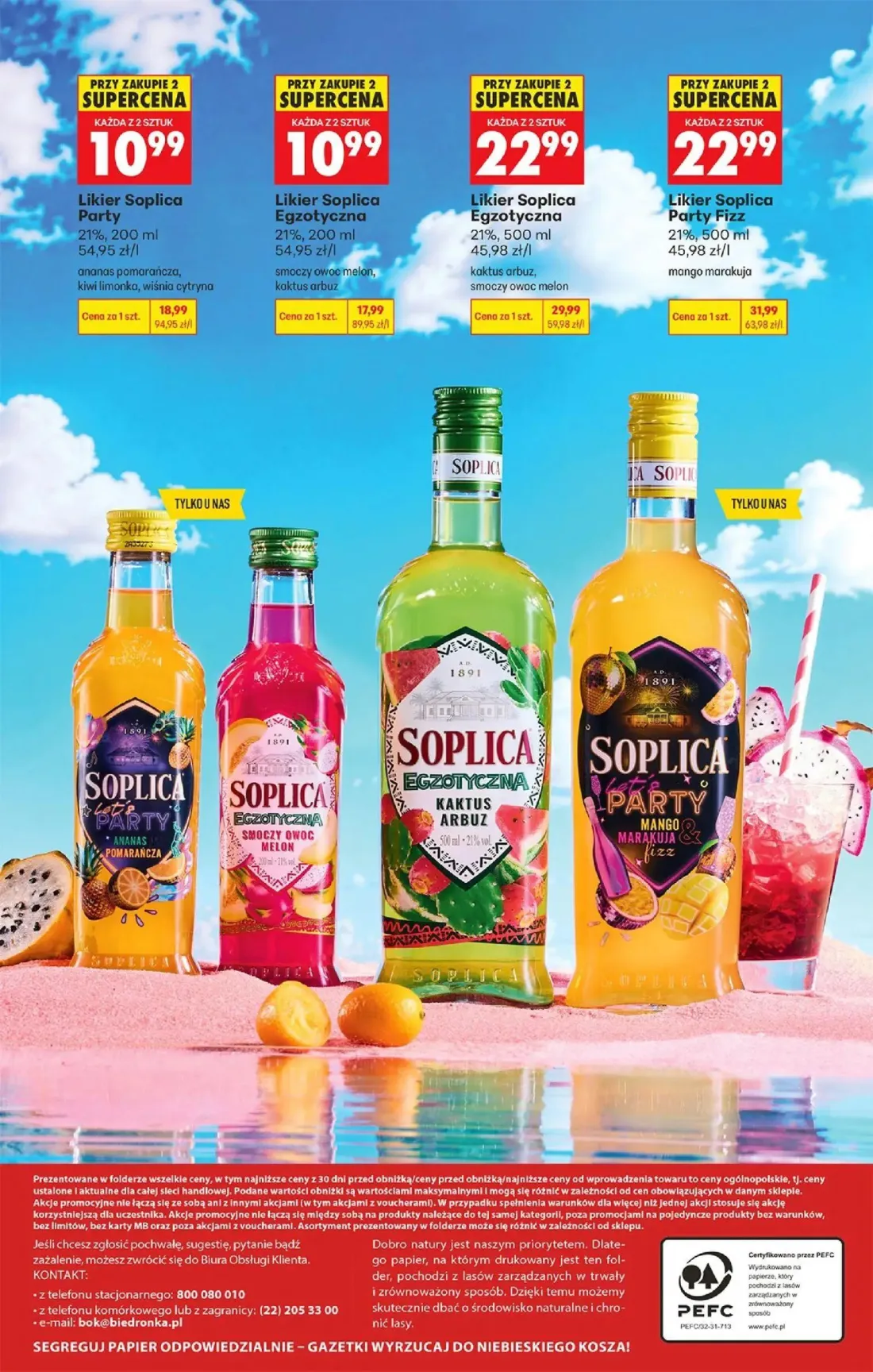 Biedronka gazetka, strona 36 z 36 — Likier Soplica Party Fizz, Likier Soplica Party, Likier Soplica Egzotyczna