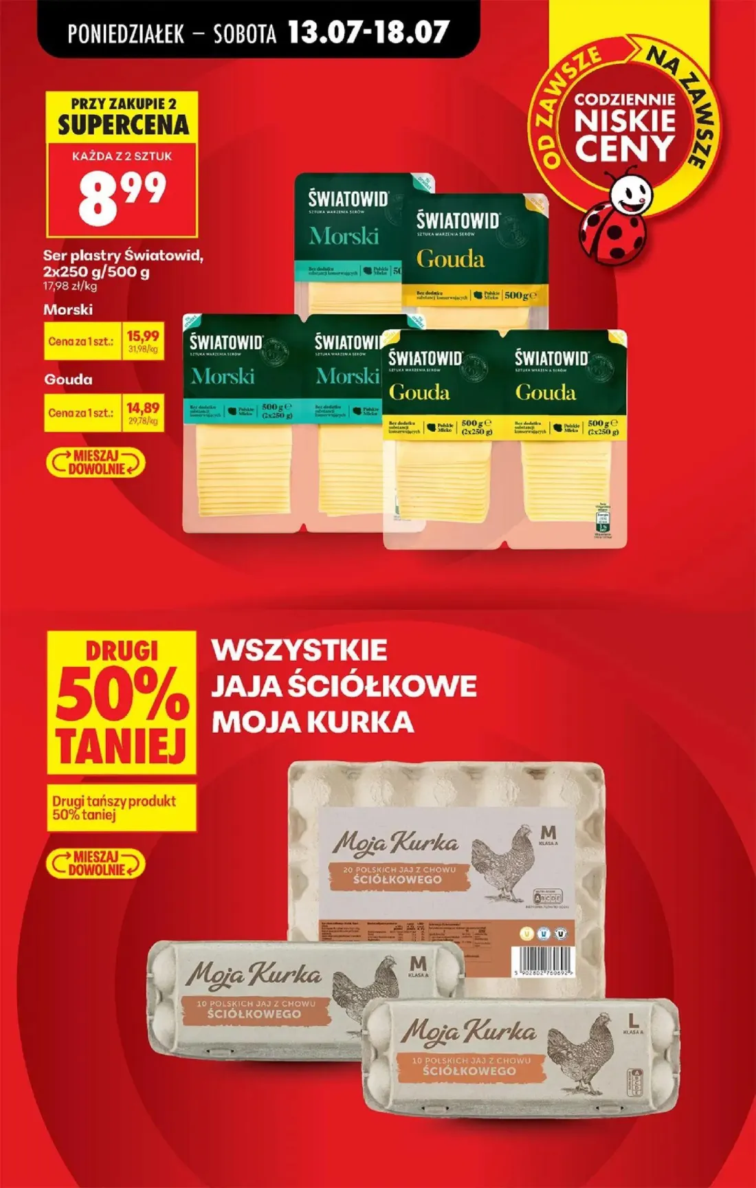 Biedronka gazetka, strona 5 z 88 — Ser plastry Światowid, 2x250 g/500 g Morski, Ser plastry Światowid, 2x250 g/500 g Gouda