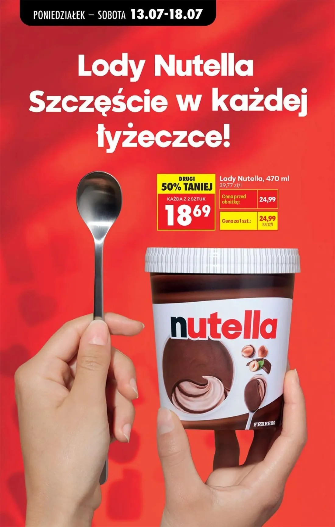 Biedronka gazetka, strona 56 z 88 — Lody Nutella