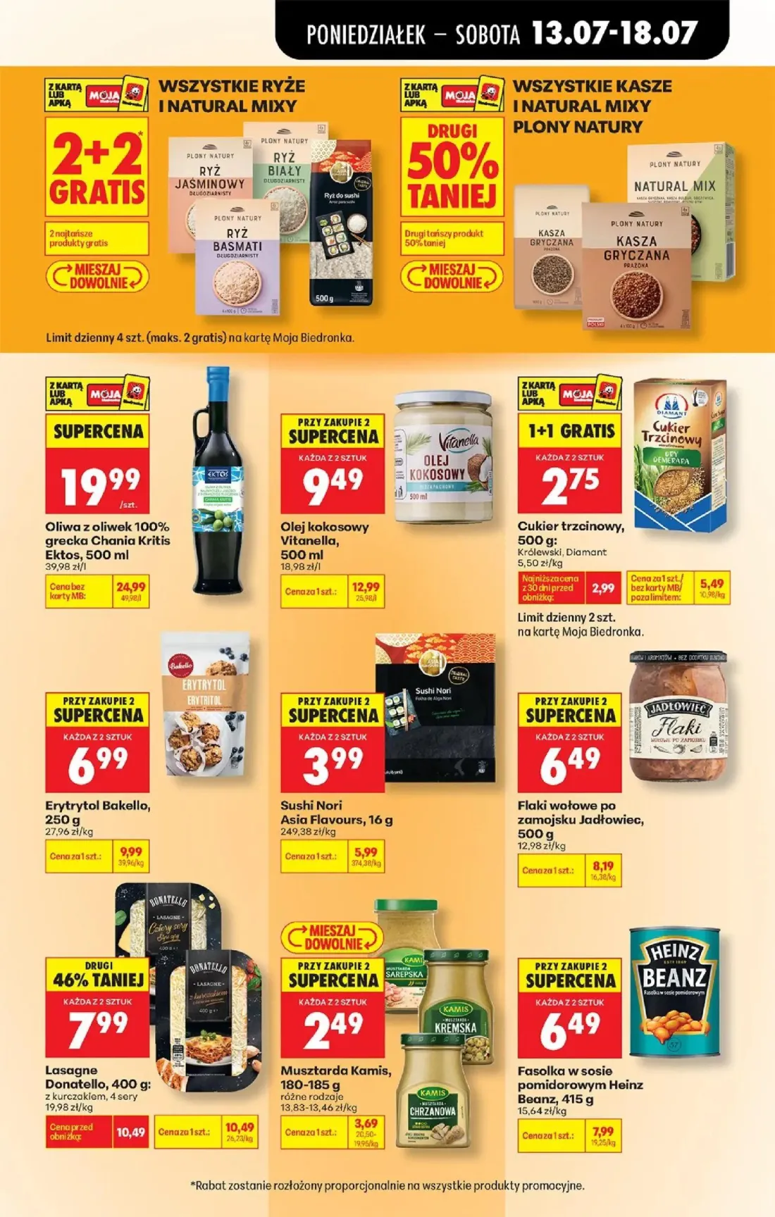 Biedronka gazetka, strona 59 z 88 — Oliwa z oliwek 100% grecka Chania Kritis Ektos, Olej kokosowy Vitanella, Erytrytol Bakel…