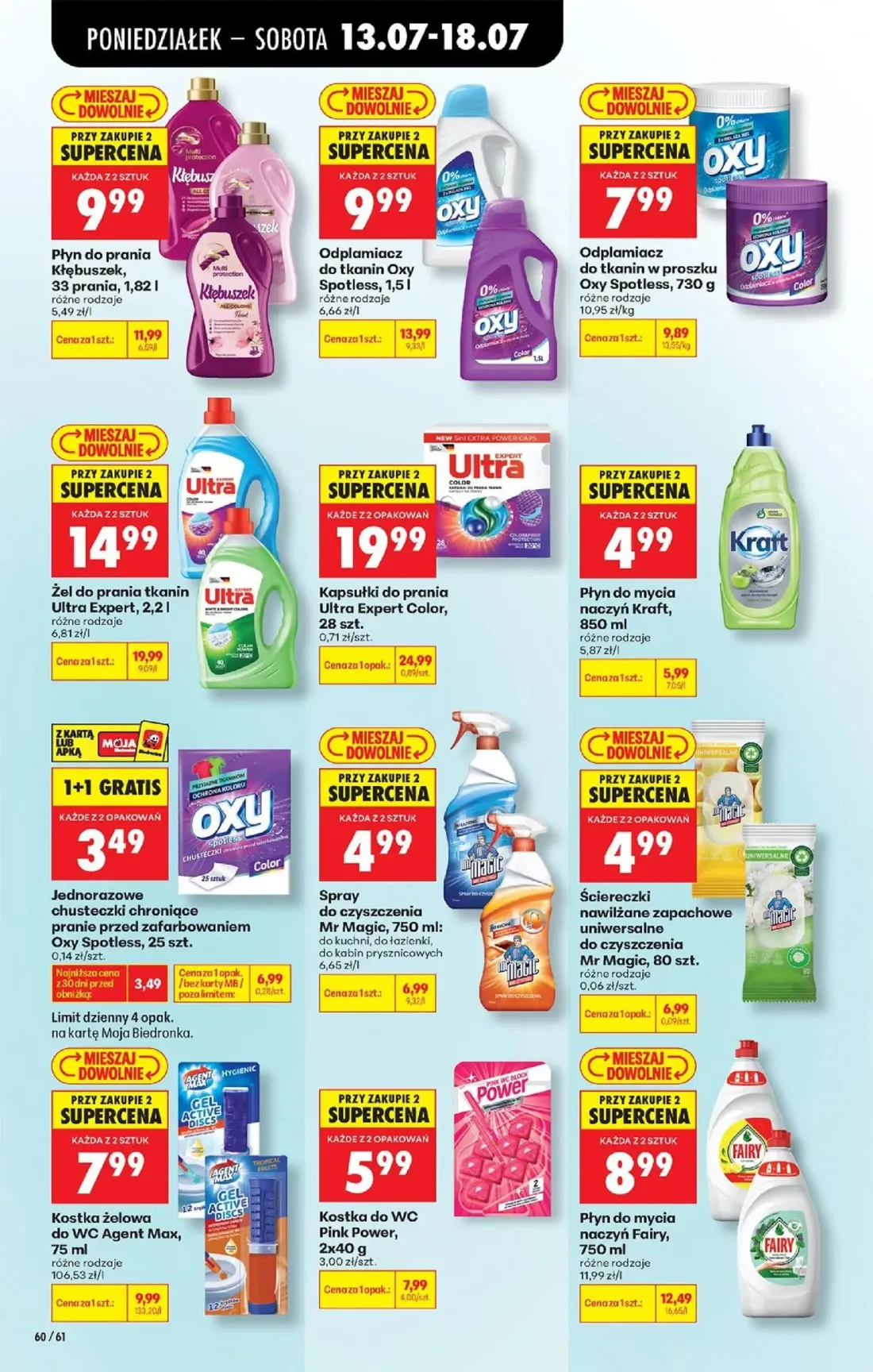 Biedronka gazetka, strona 80 z 88 — Żel do prania tkanin Ultra Expert, Kapsułki do prania Ultra Expert Color, Odplamiacz do …