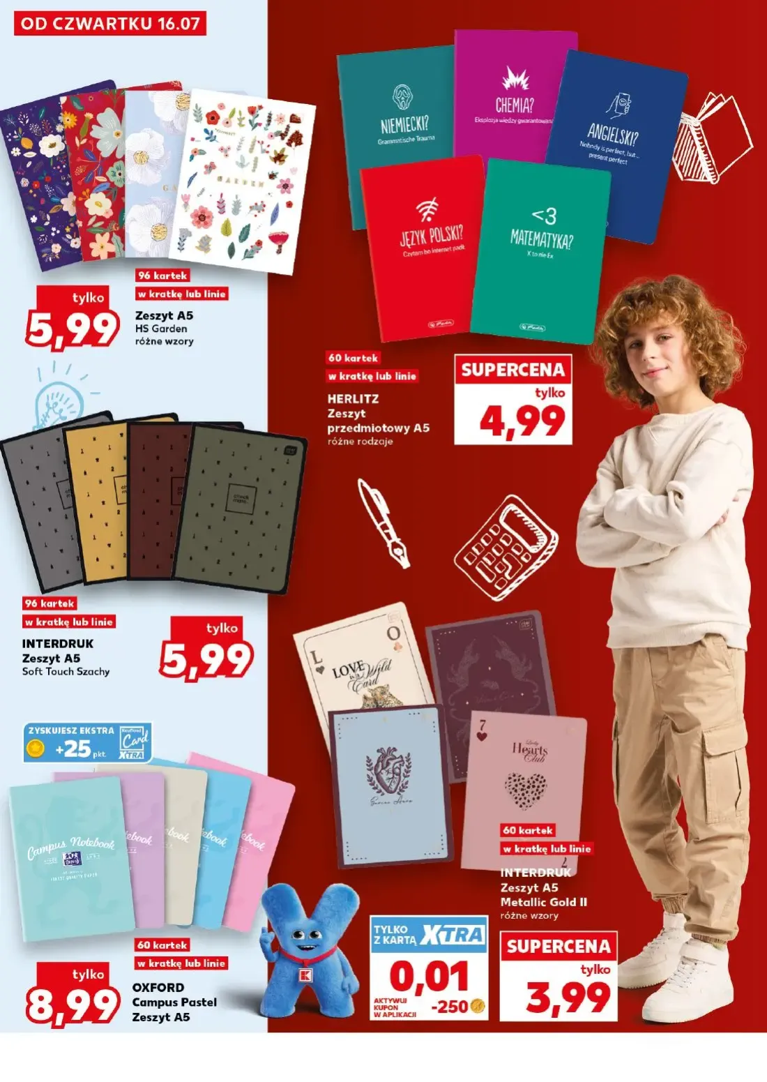 Kaufland gazetka, strona 4 z 32 — Zeszyt A5 HS Garden, HERLITZ Zeszyt przedmiotowy A5, INTERDRUK Zeszyt A5 Soft Touch Szachy