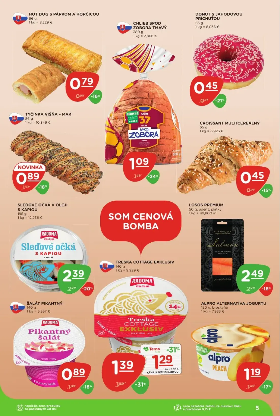Terno leták, strana 5 z 29 — TRESKA COTTAGE EXKLUSIV, SLEĎOVÉ OČKÁ V OLEJI S KÁPIOU, TRESKA COTTAGE EXKLUSIV