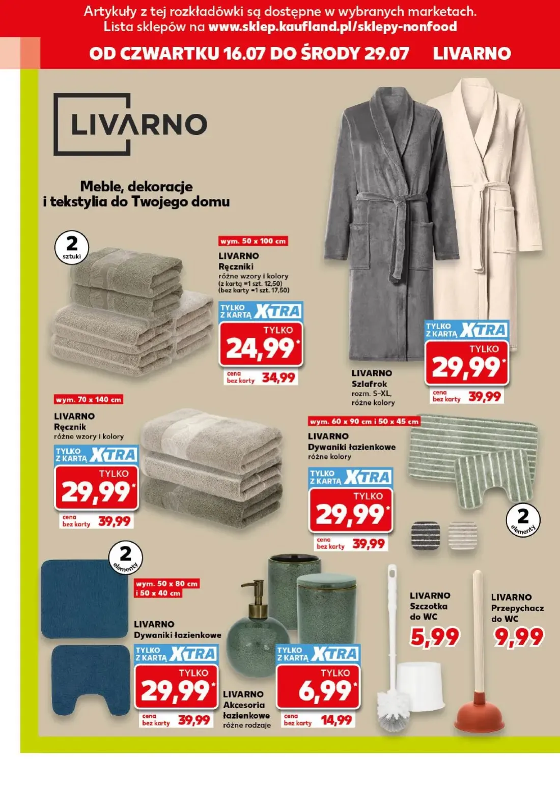 Kaufland gazetka, strona 8 z 16 — LIVARNO Ręczniki, LIVARNO Szlafrok, LIVARNO Ręcznik