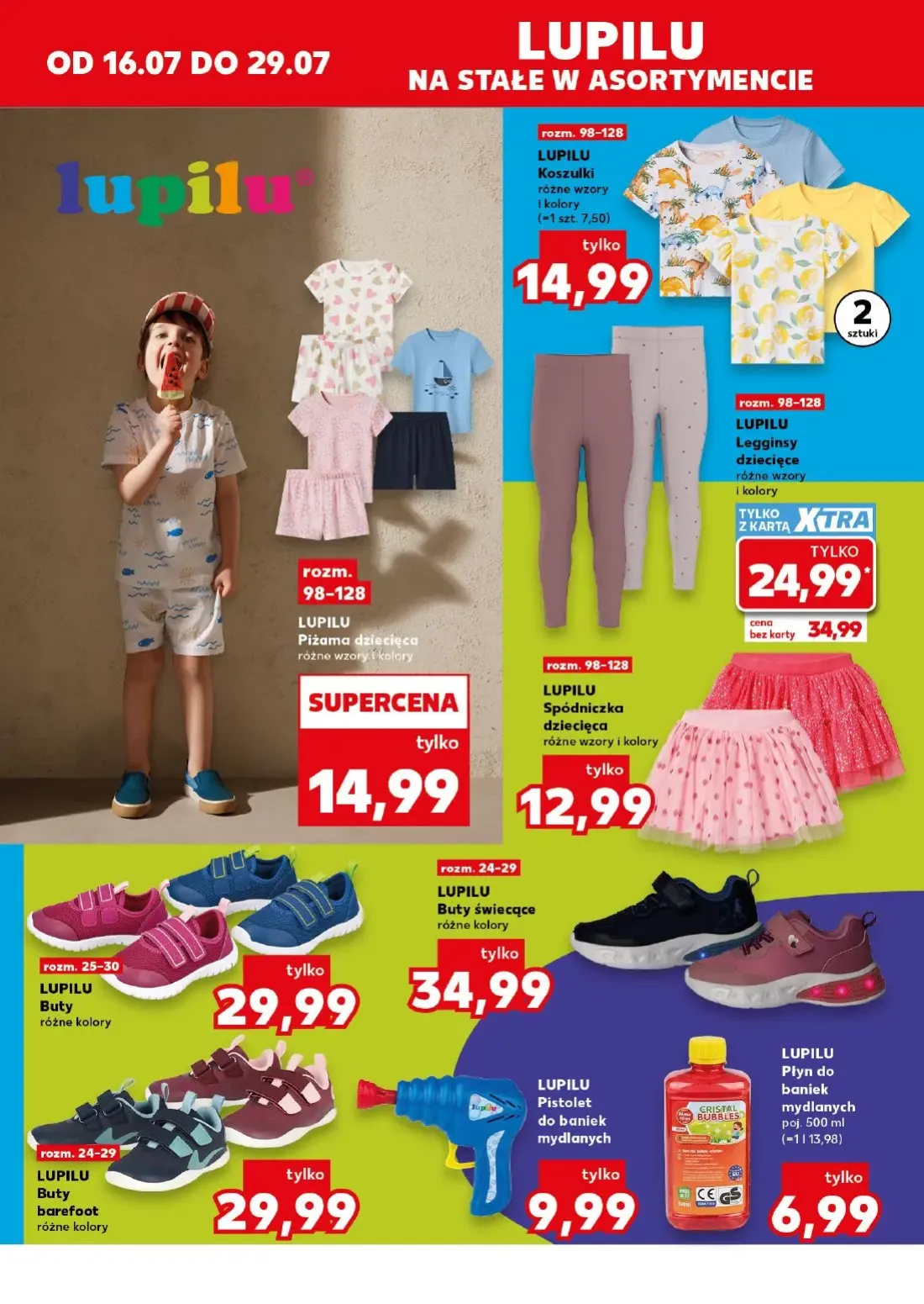 Kaufland gazetka, strona 10 z 16 — LUPILU Legginsy dziecięce, LUPILU Koszulki, LUPILU Piżama dziecięca