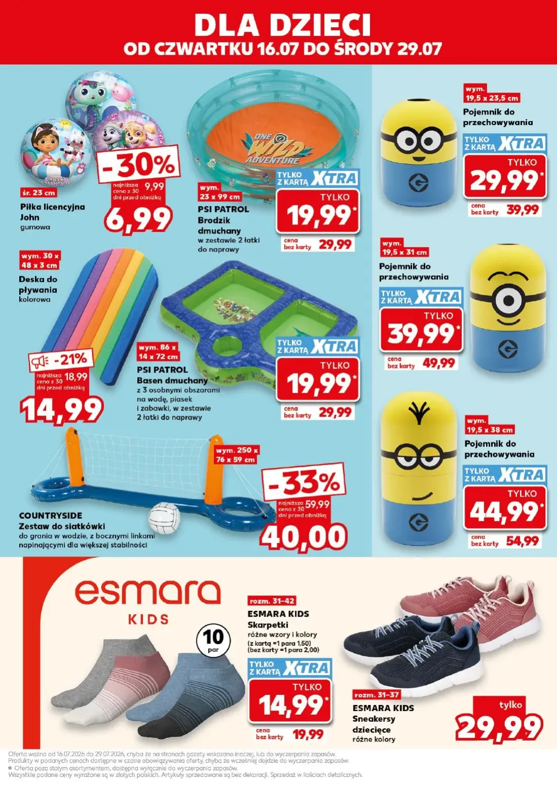 Kaufland gazetka, strona 11 z 16 — COUNTRYSIDE Zestaw do siatkówki, PSI PATROL Brodzik dmuchany, Pojemnik do przechowywania