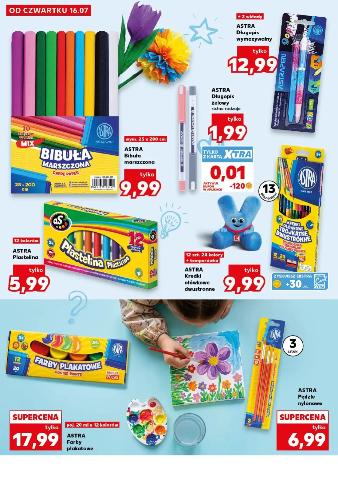 Kaufland gazetka, strona 6 z 32 — ASTRA Bibuła marszczona, ASTRA Długopis wymazywalny, ASTRA Długopis żelowy