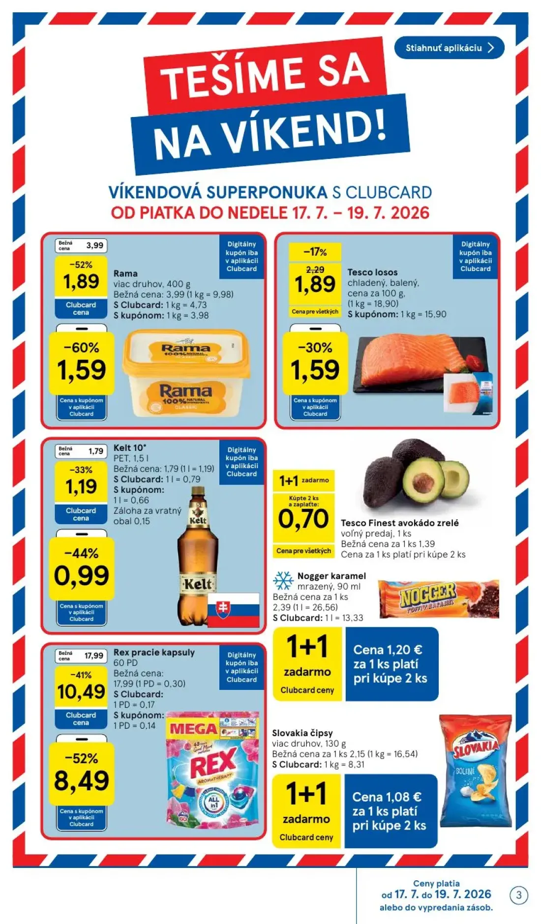 Tesco leták, strana 3 z 52 — Rex pracie kapsuly, Tesco Finest avokádo zrelé