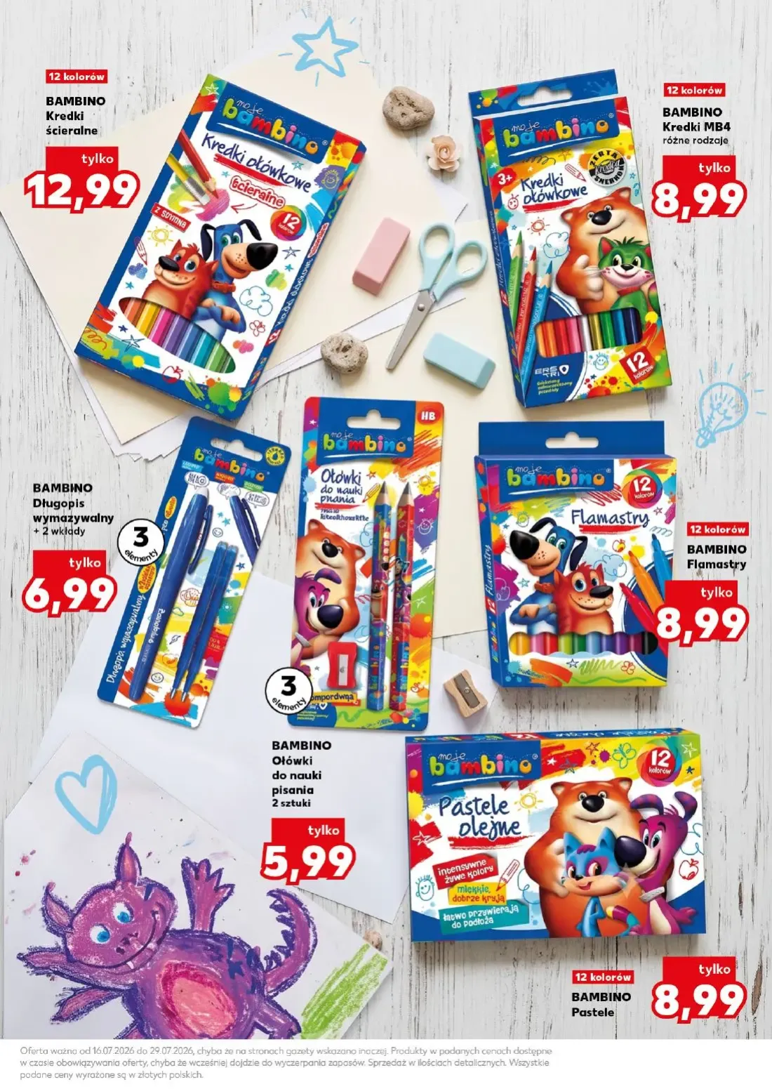 Kaufland gazetka, strona 11 z 32 — BAMBINO Ołówki do nauki pisania, BAMBINO Flamastry, BAMBINO Kredki ścieralne