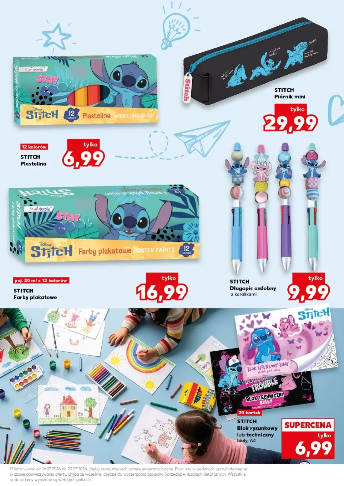 Kaufland gazetka, strona 19 z 32 — STITCH Plastelina, STITCH Piórnik mini, STITCH Farby plakatowe