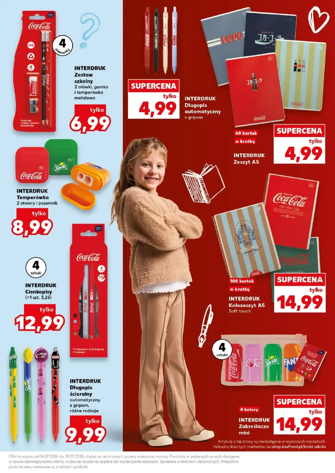 Kaufland gazetka, strona 21 z 32 — INTERDRUK Zestaw szkolny 2 ołówki, gumka i temperówka metalowa, INTERDRUK Długopis automa…