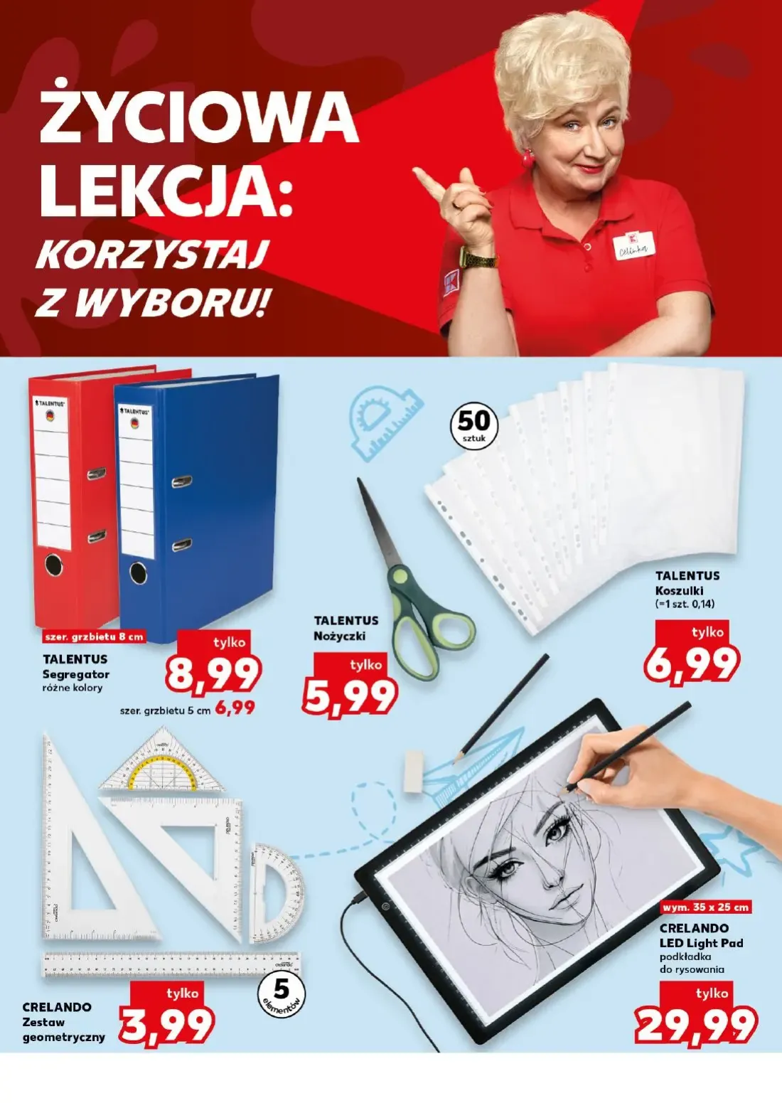 Kaufland gazetka, strona 22 z 32 — TALENTUS Segregator, TALENTUS Nożyczki, TALENTUS Koszulki