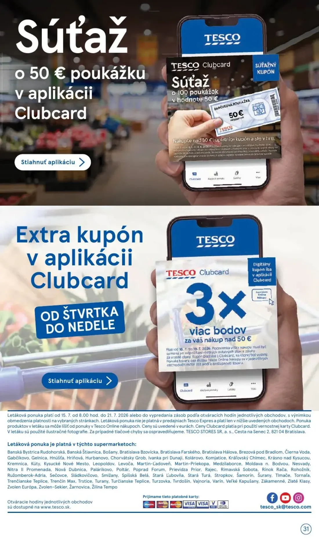 Tesco Supermarket leták, strana 31 z 33