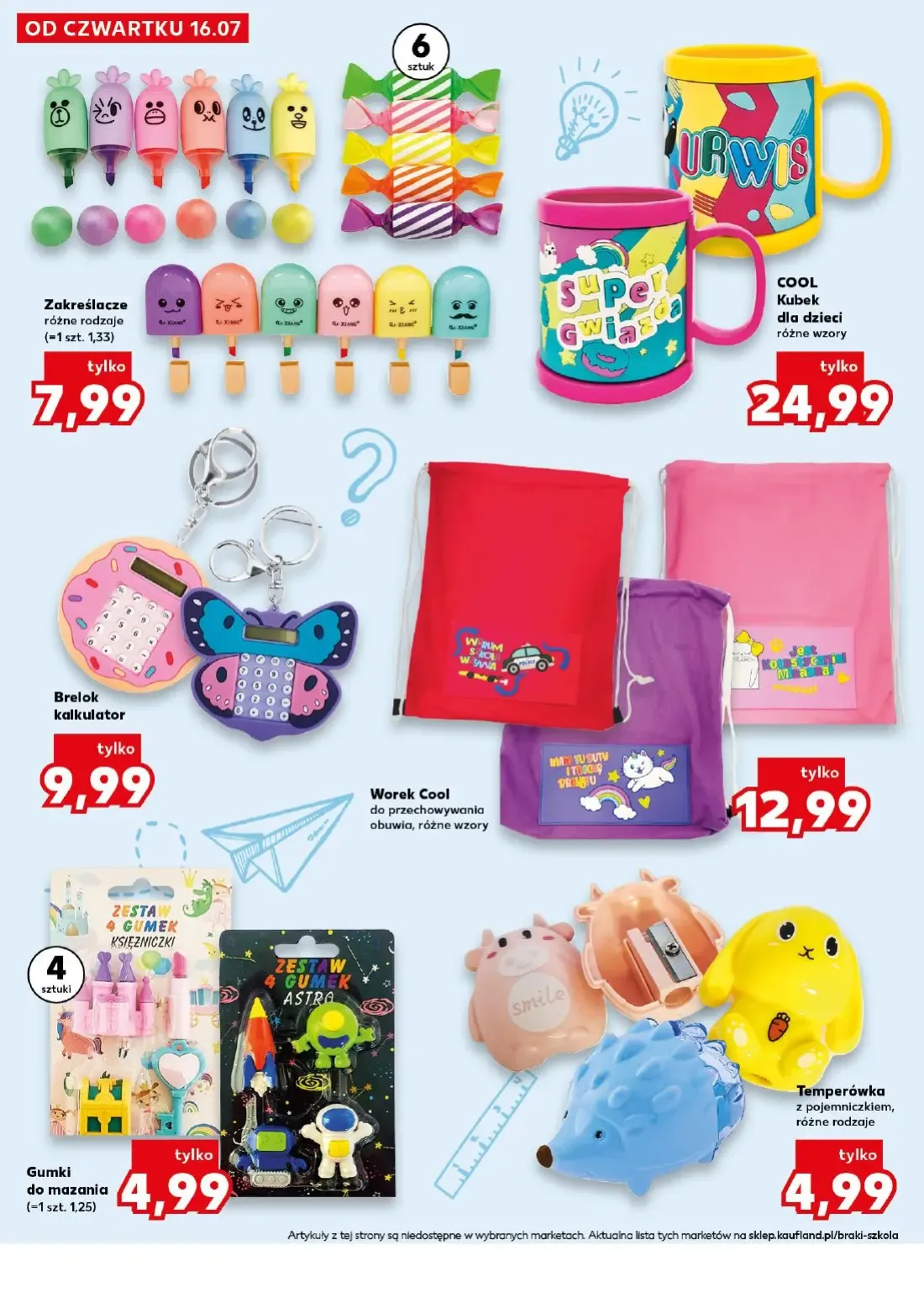 Kaufland gazetka, strona 24 z 32 — Zakreślacze, Kubek dla dzieci, Brelok kalkulator