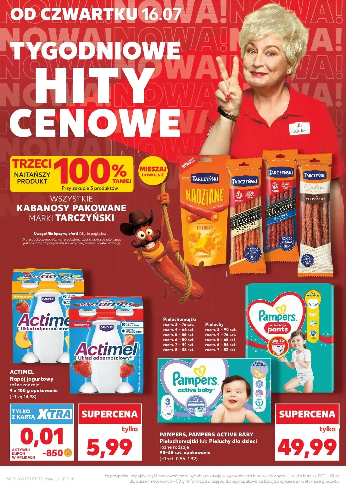 Kaufland gazetka, strona 2 z 70 — ACTIMEL Napój jogurtowy, PAMPERS, PAMPERS ACTIVE BABY Pieluchomajtki lub Pieluchy dla dzie…