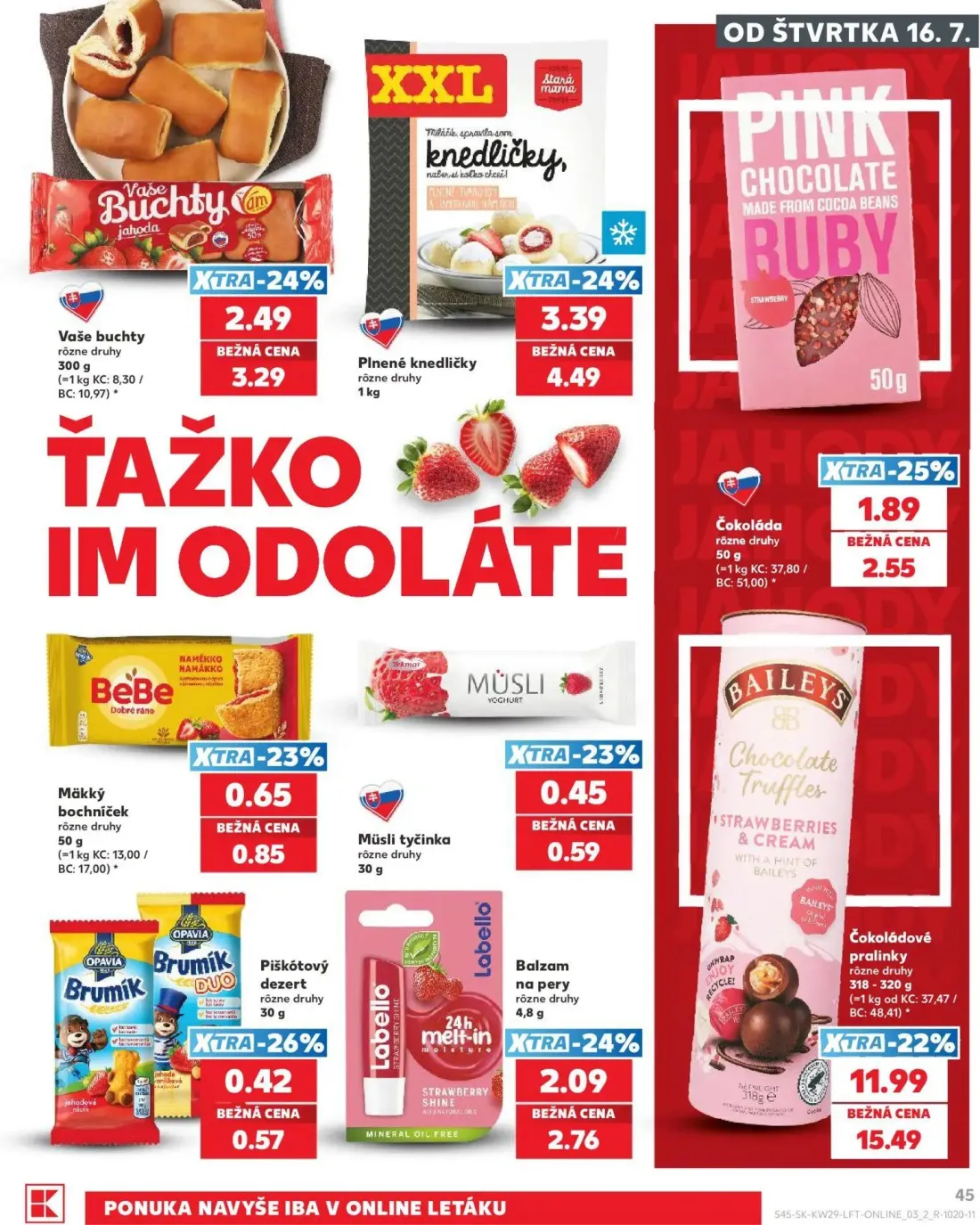 Kaufland leták, strana 45 z 86 — Plnené knedličky