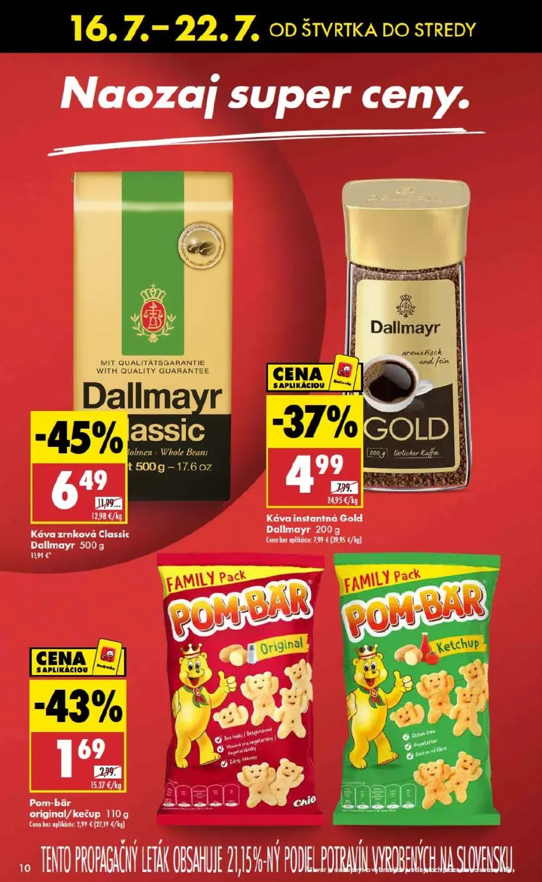 Biedronka leták, strana 10 z 48 — Pom-bár original/kečup