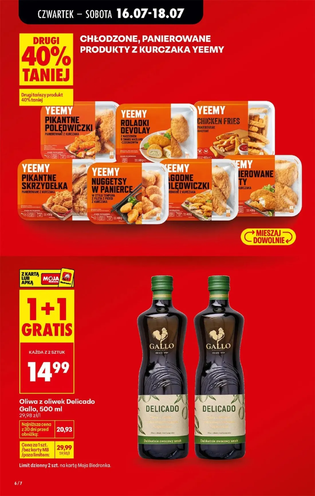 Biedronka gazetka, strona 8 z 77 — Oliwa z oliwek Delicado Gallo