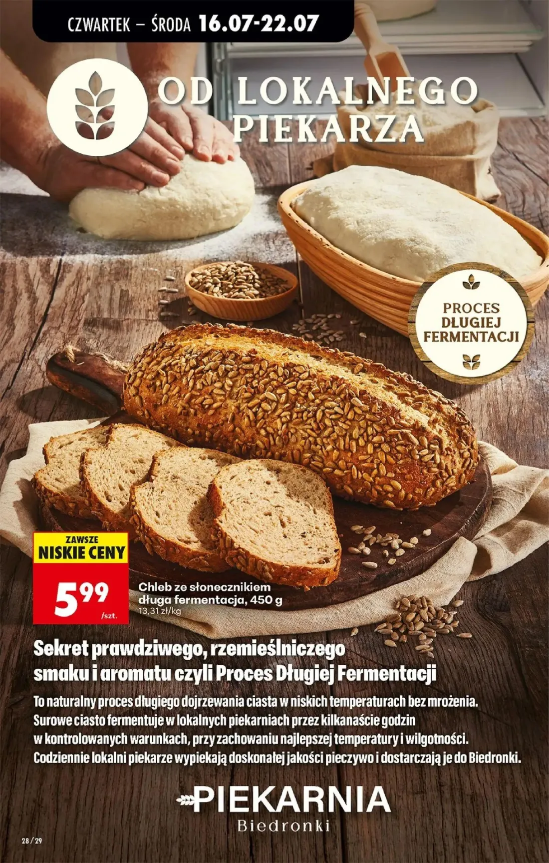 Biedronka gazetka, strona 40 z 77 — Chleb ze słonecznikiem długa fermentacja