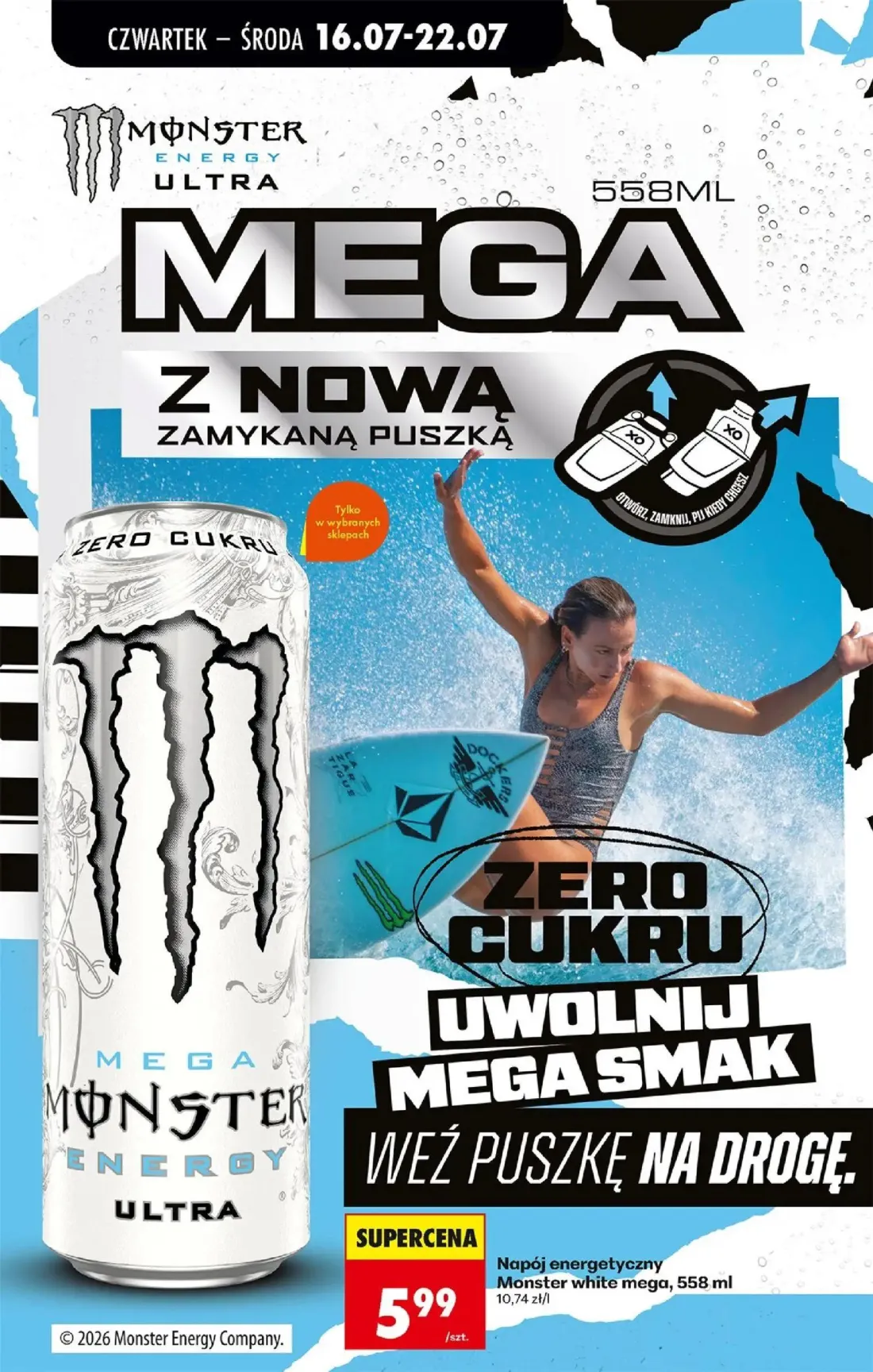 Biedronka gazetka, strona 61 z 77 — Monster white mega