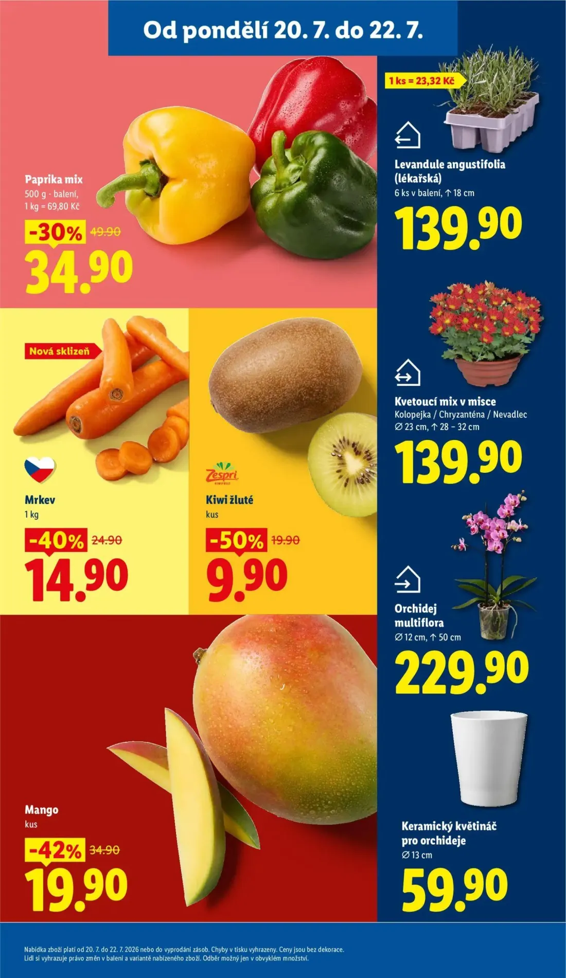 Lidl leták, strana 13 z 50 — Paprika mix, Mango, Mrkev