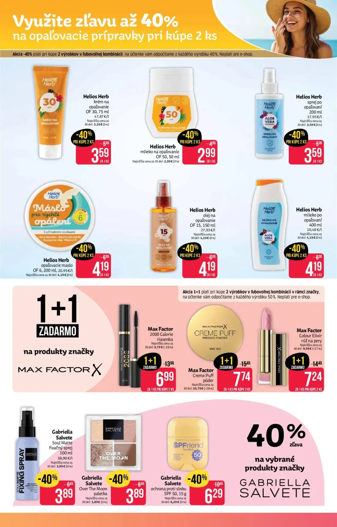 Teta Drogerie leták, strana 3 z 16 — Max Factor Creme Puff púder, Max Factor Colour Elixir rúž na pery, Max Factor 2000 Calo…