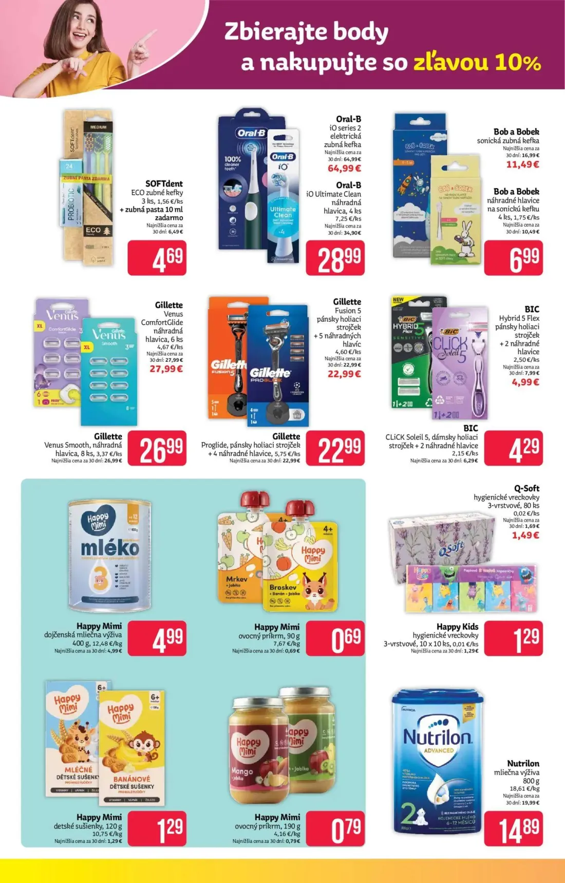 Teta Drogerie leták, strana 10 z 16 — Oral-B iO Ultimate Clean náhradná hlavica, Bob a Bobek sonická zubná kefka, Nutrilon m…