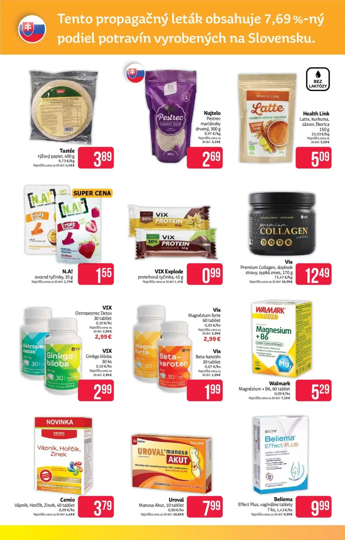 Teta Drogerie leták, strana 12 z 16 — Vix Premium Collagen, doplnok stravy, sypká zmes, Uroval Manosa Akut, Walmark Magnéziu…