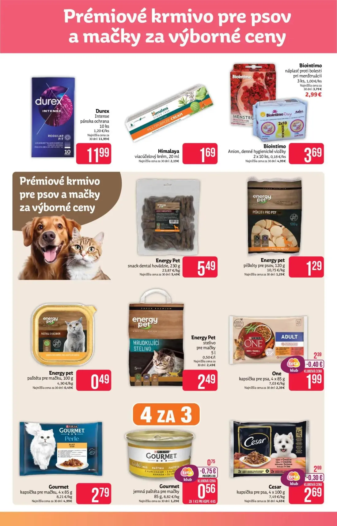 Teta Drogerie leták, strana 13 z 16 — One kapsička pre psa, Cesar kapsička pre psa, Gourmet jemná paštéta pre mačky