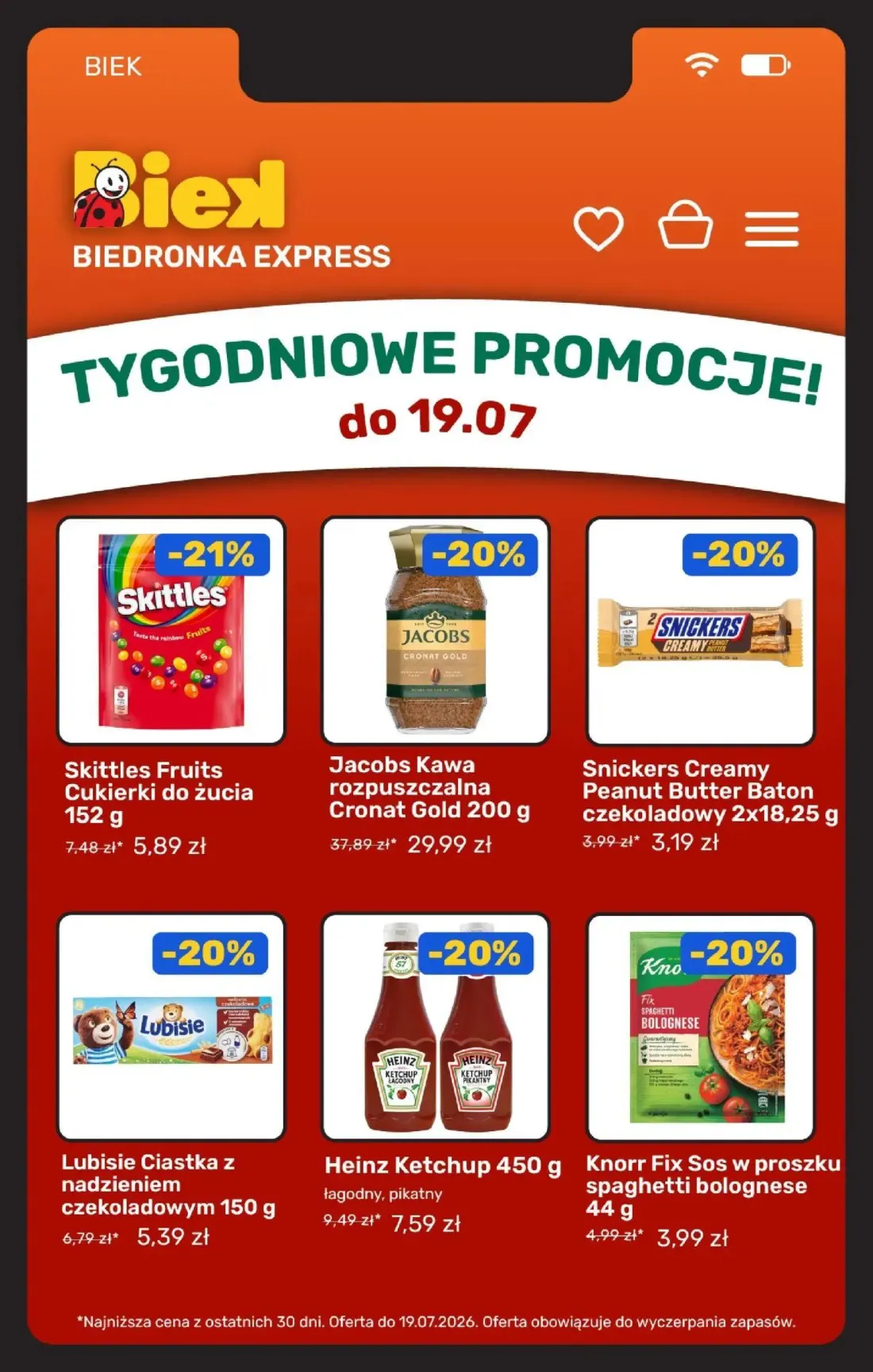 Biedronka gazetka, strona 5 z 23 — Jacobs Kawa rozpuszczalna Cronat Gold