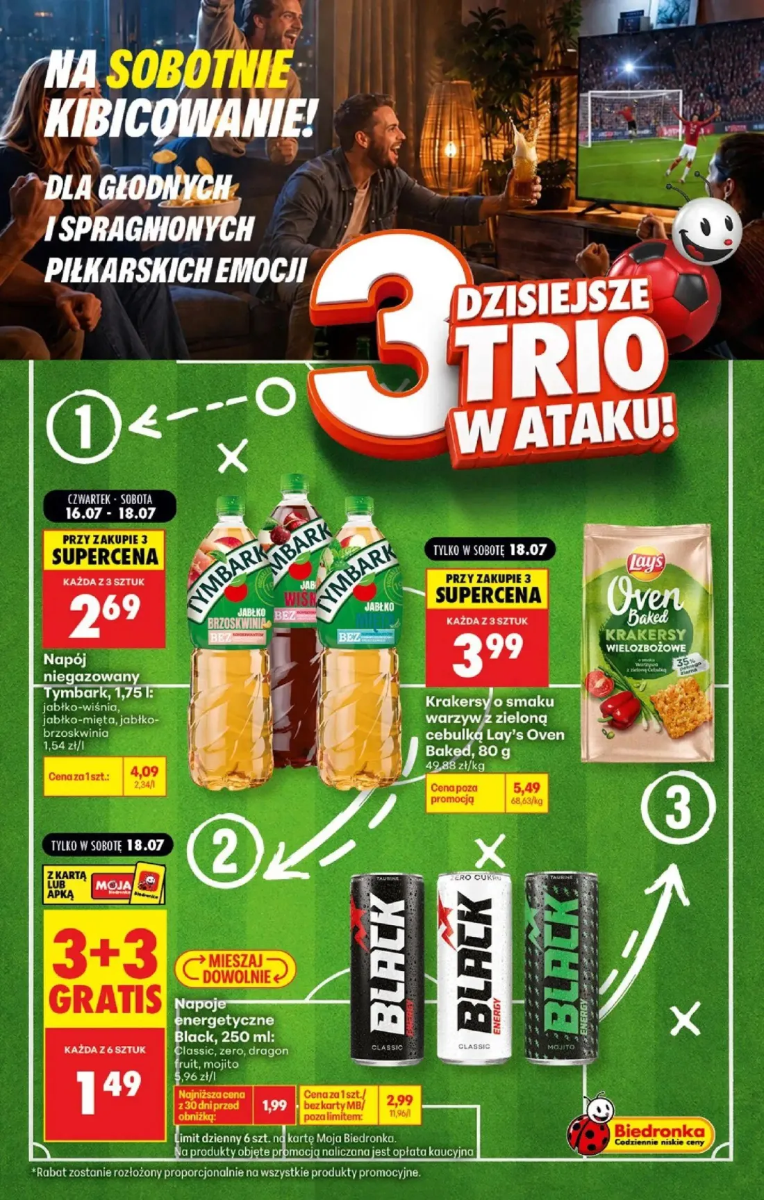 Biedronka gazetka, strona 5 z 9 — Krakersy o smaku warzyw z zieloną cebulką Lay's Oven Baked, Napoje energetyczne Black, Nap…