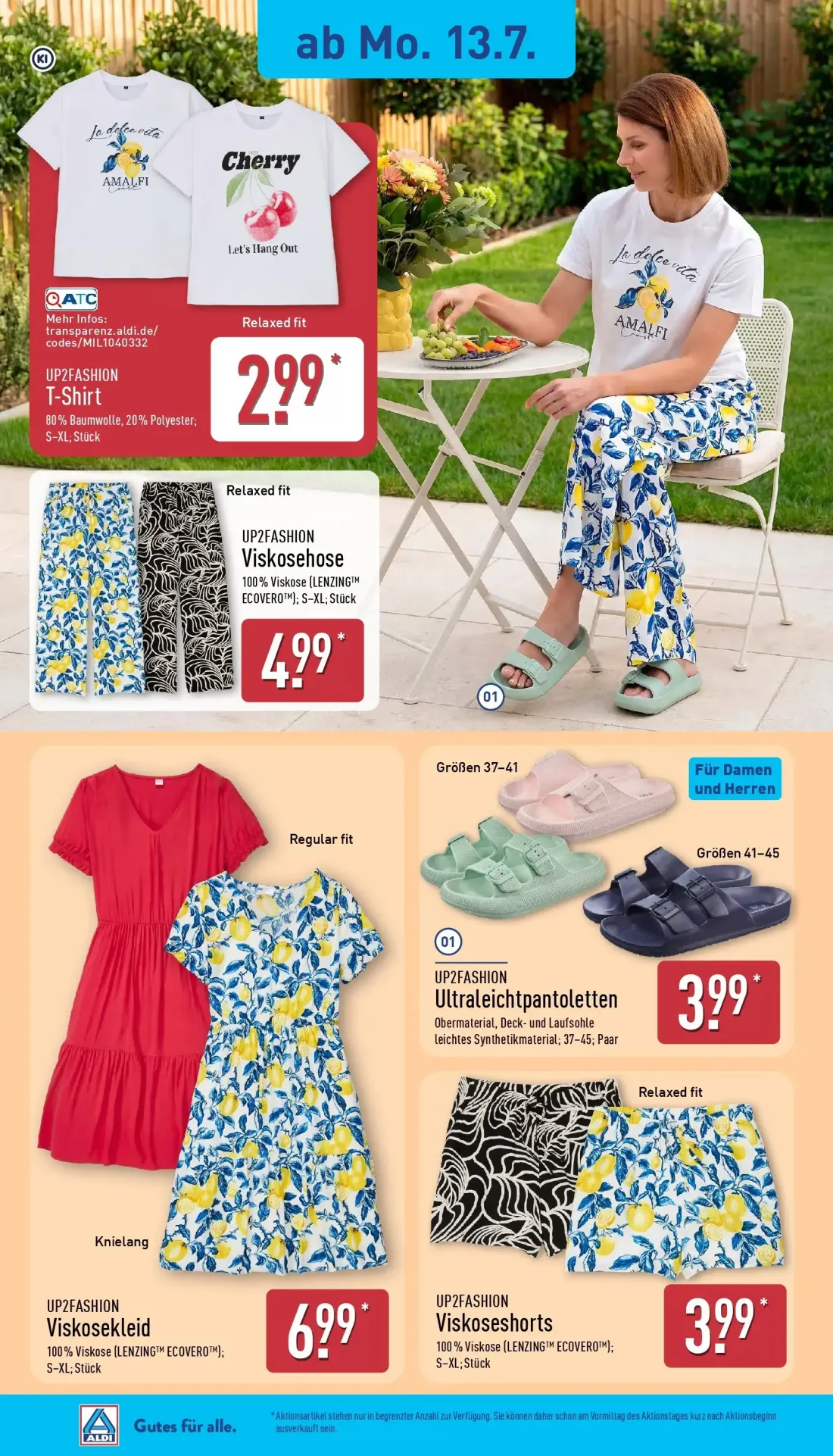 Aldi Nord Prospekt, Seite 20 von 38 — UP2FASHION T-Shirt