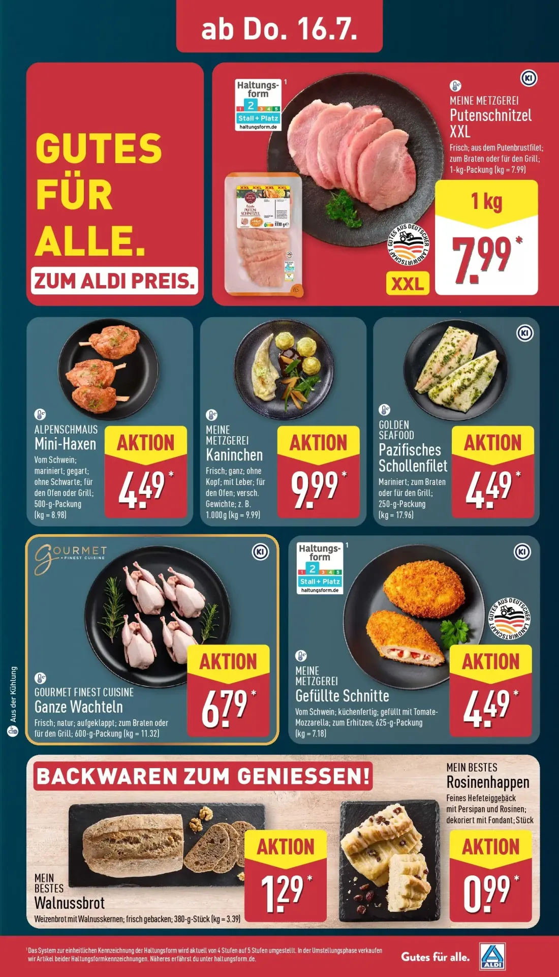 Aldi Nord Prospekt, Seite 29 von 38 — Walnussbrot