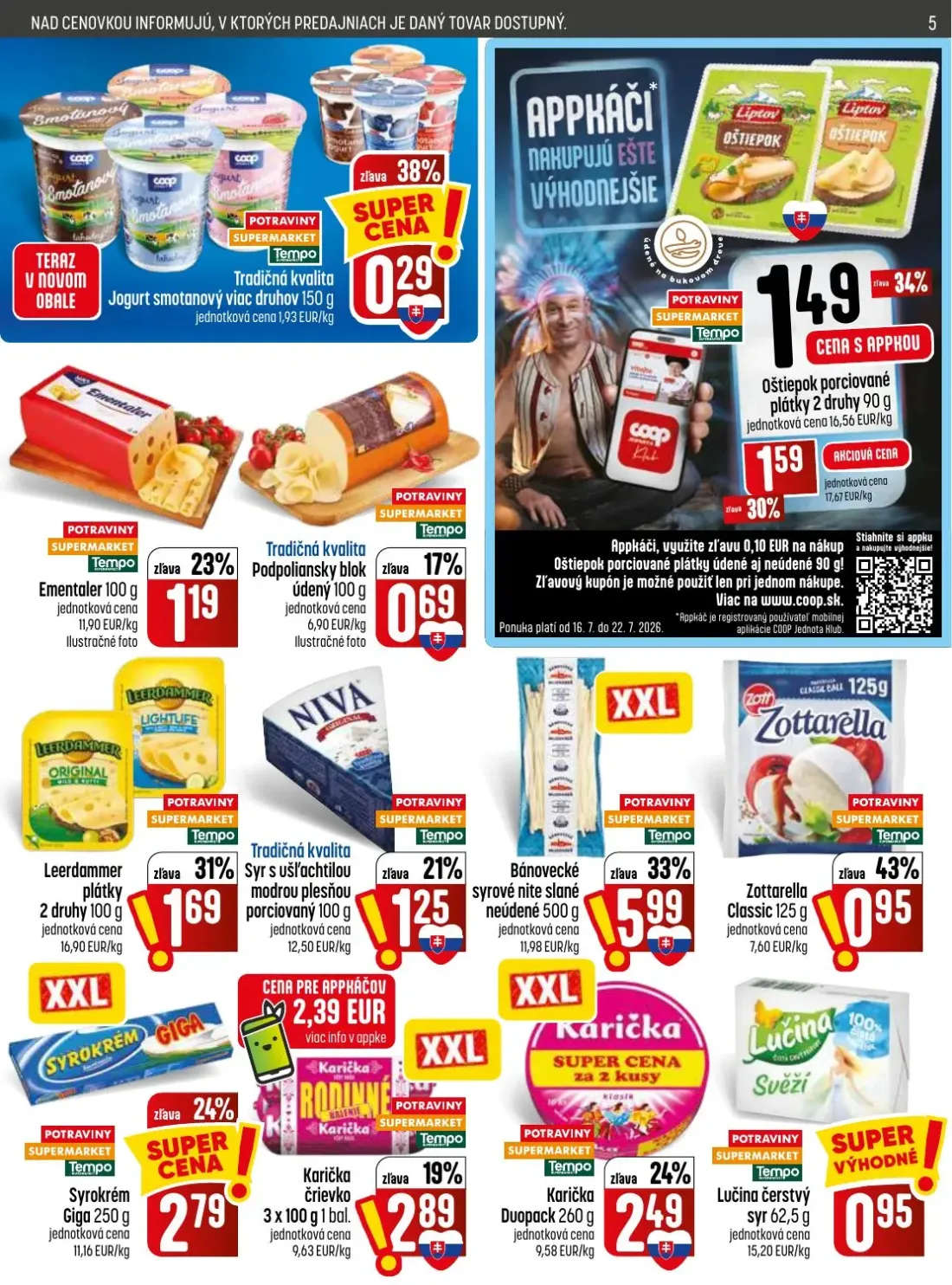 Coop Jednota leták, strana 5 z 28 — Jogurt smotanový viac druhov