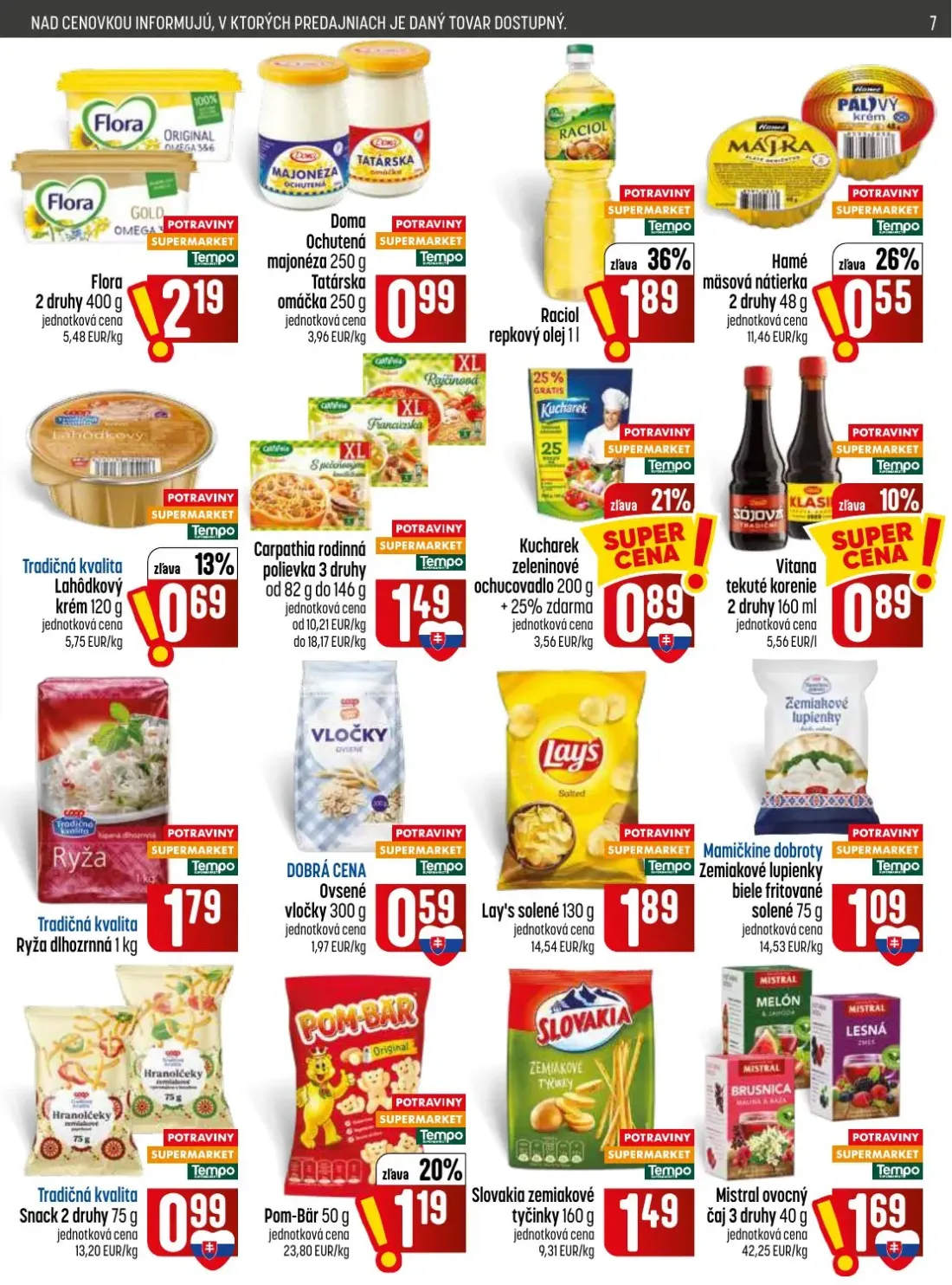 Coop Jednota leták, strana 7 z 28 — Lay's solené, Mamičkine dobroty Zemiakové lupienky biele fritované solené, Tradičná kval…